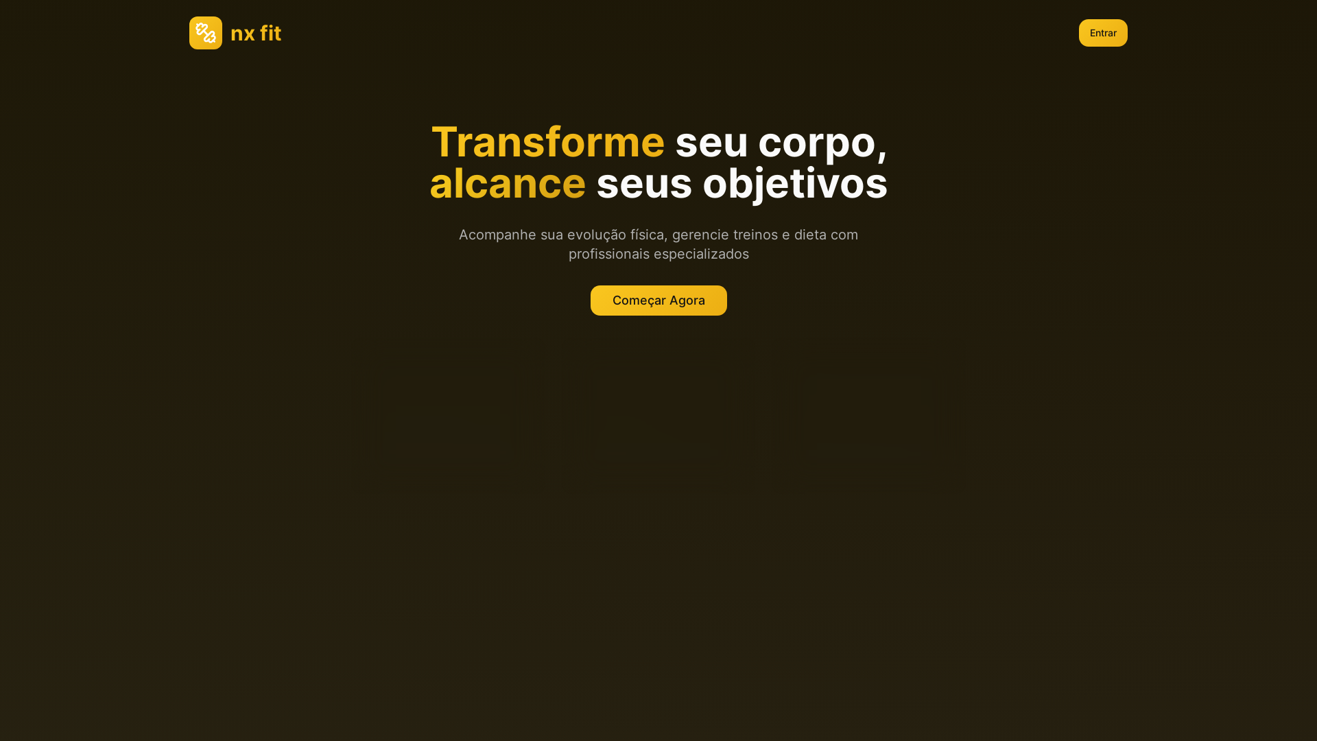 website screenshot of https://fit4us.com.br/