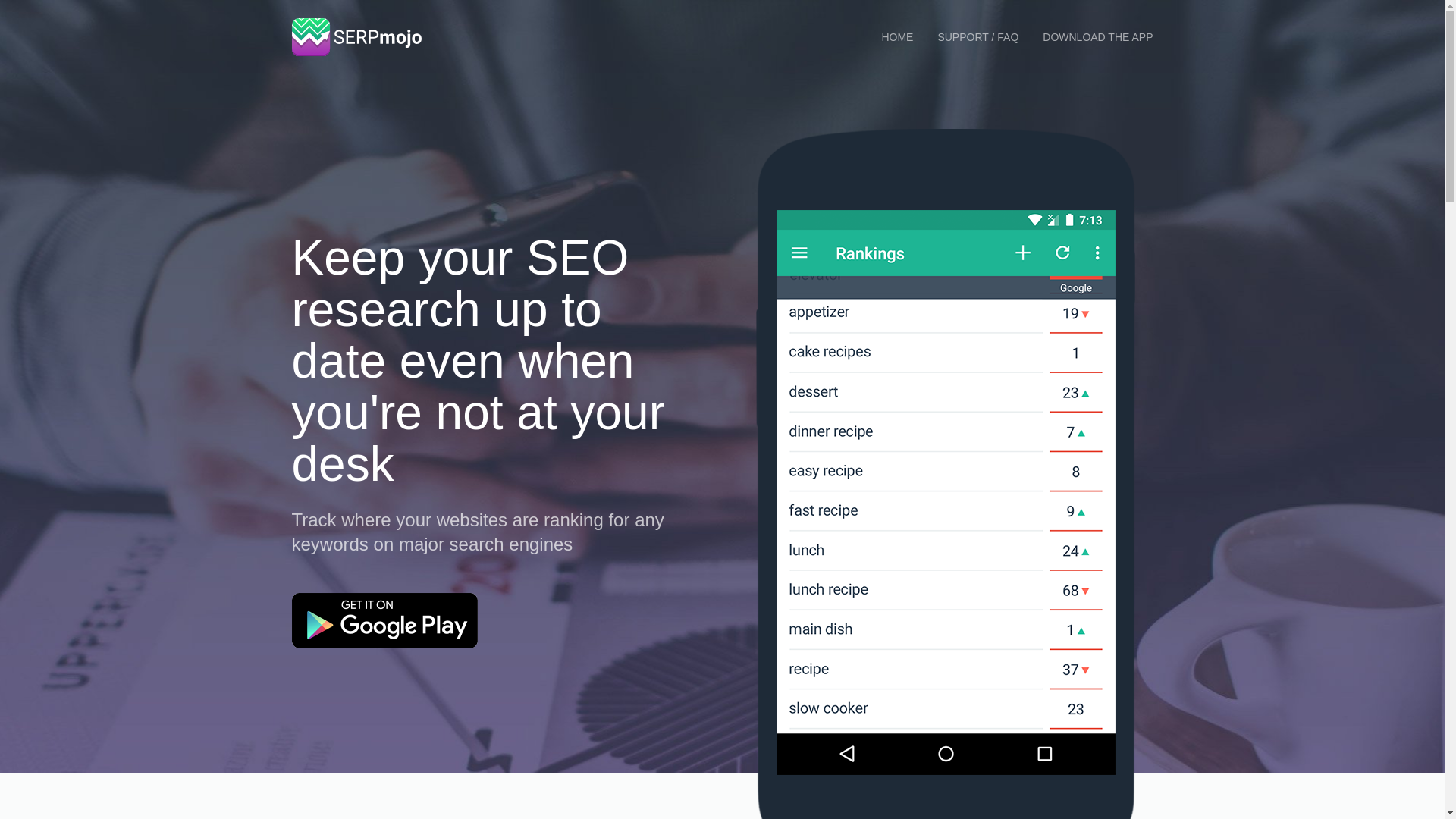 website screenshot of https://serpmojo-site.pages.dev/