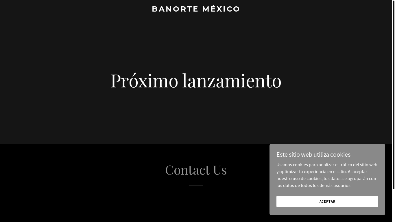 website screenshot of https://banortemexico.mx/