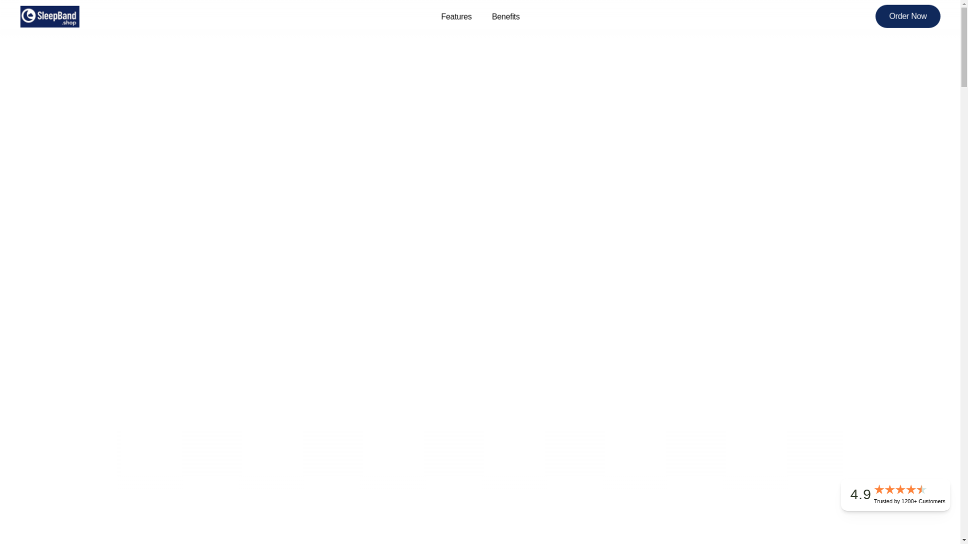website screenshot of https://buysleepband.net/