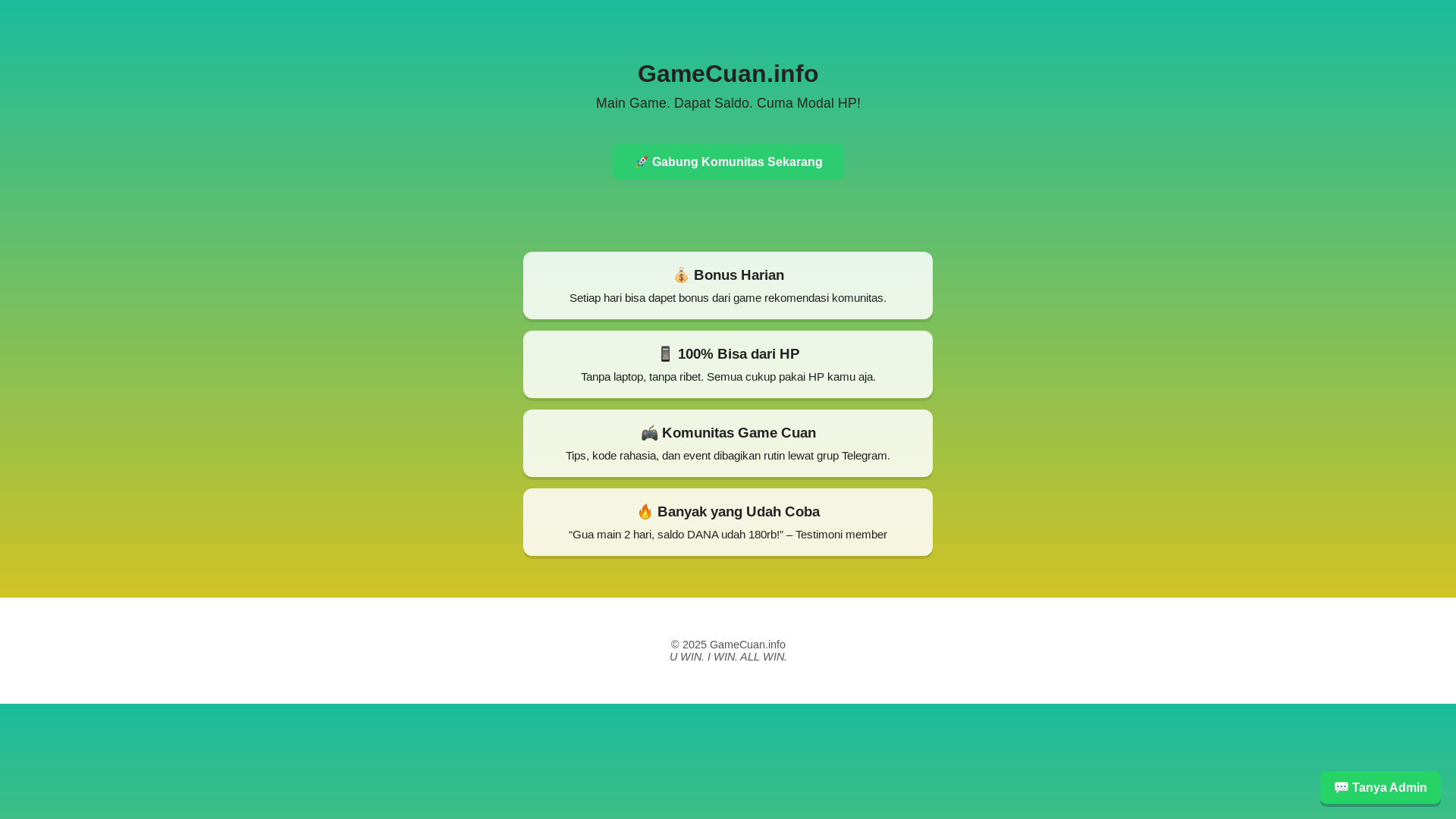website screenshot of https://gamecuaninfo.com/