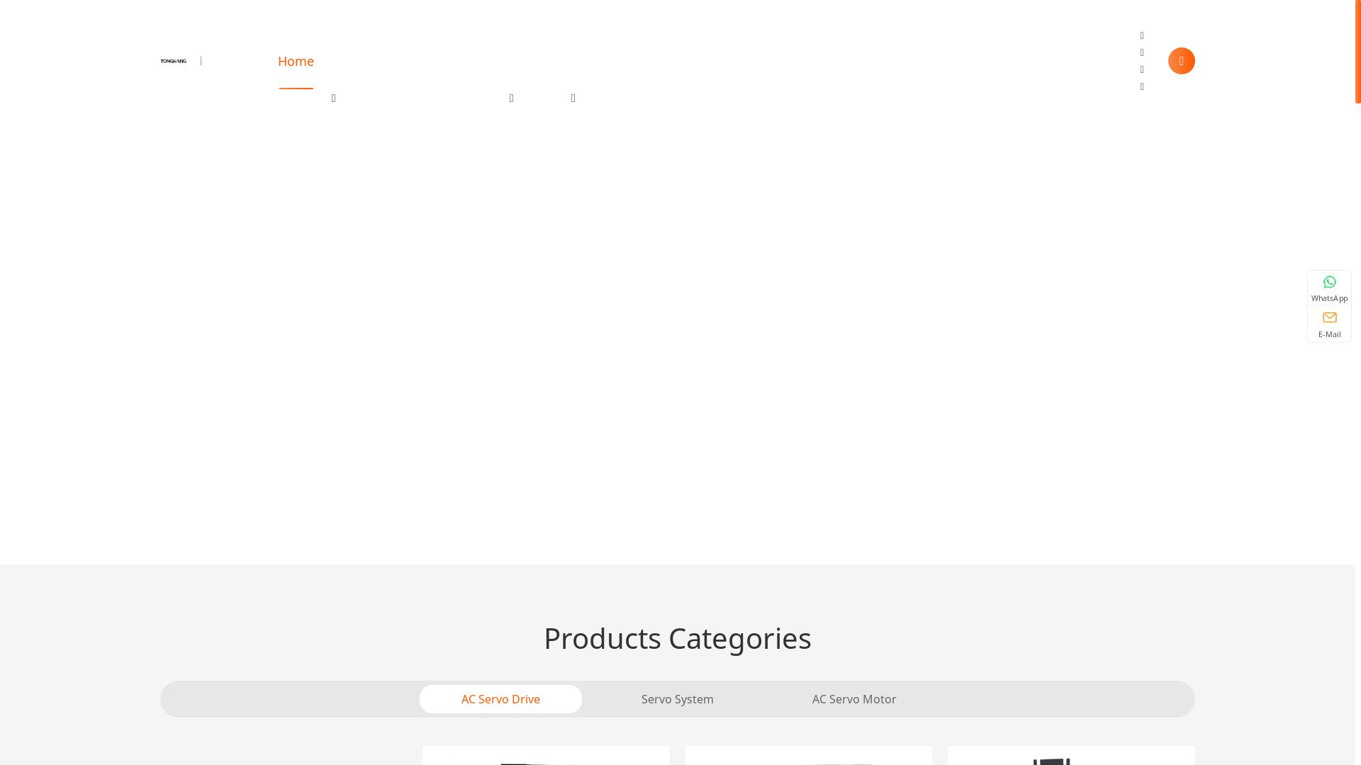 website screenshot of https://thservodrive.com/