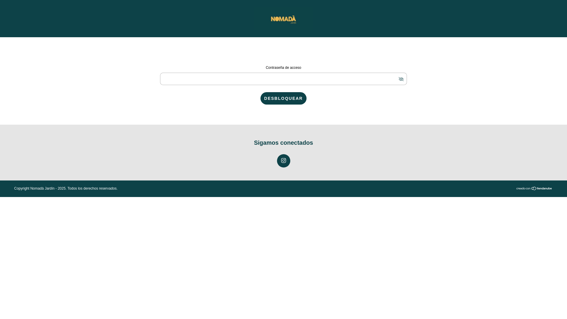 website screenshot of https://nomadajardin.cl/