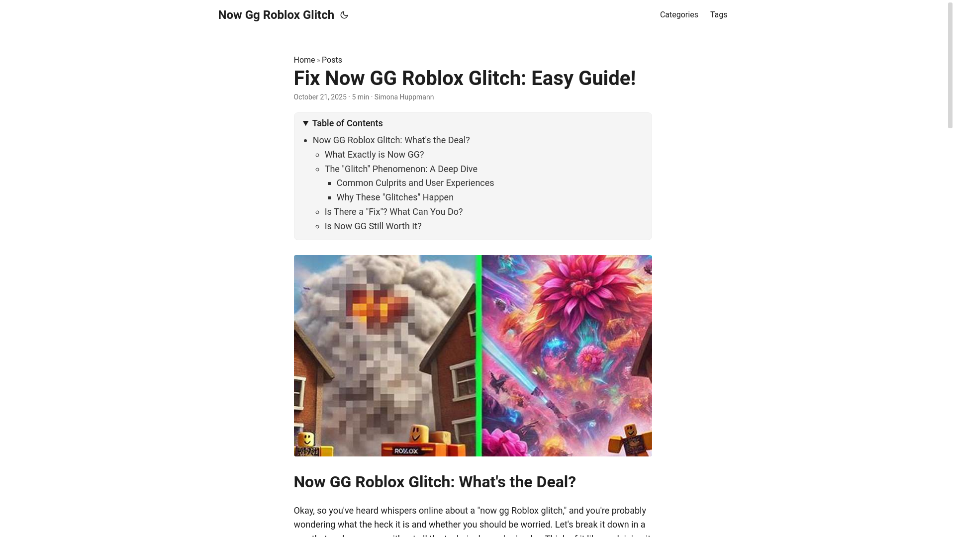 website screenshot of https://now-gg-roblox-glitch.pages.dev/