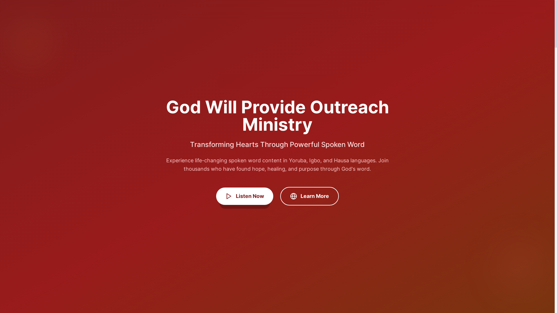 website screenshot of https://thegospelsavesus-nigerian.org/