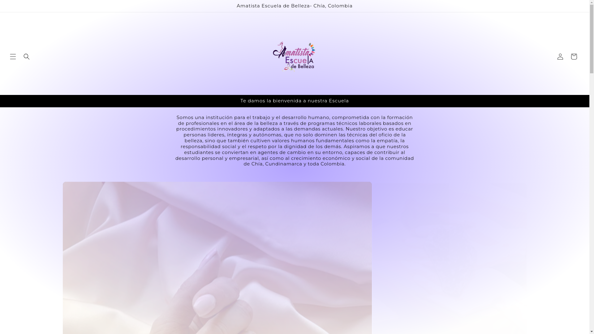 website screenshot of https://amatistaescuelachia.com/