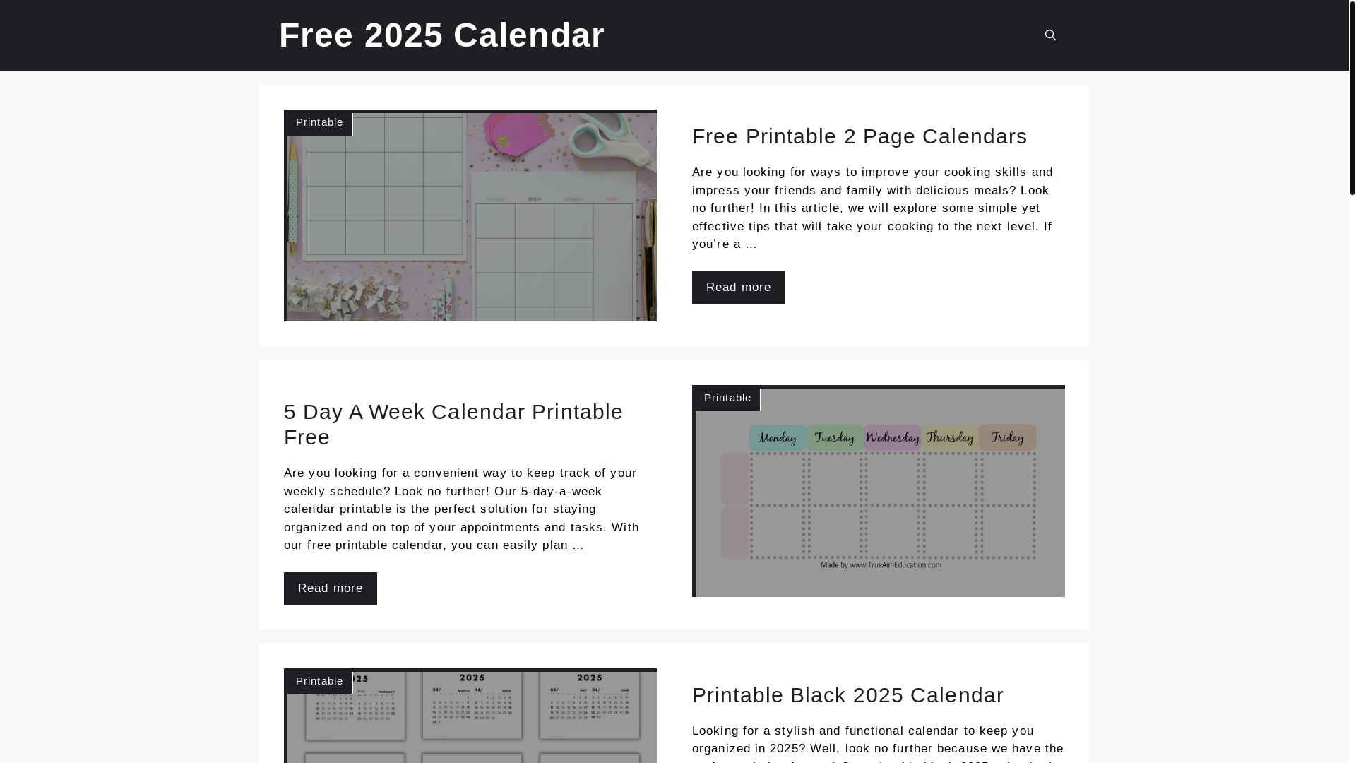 website screenshot of https://calendars.page/