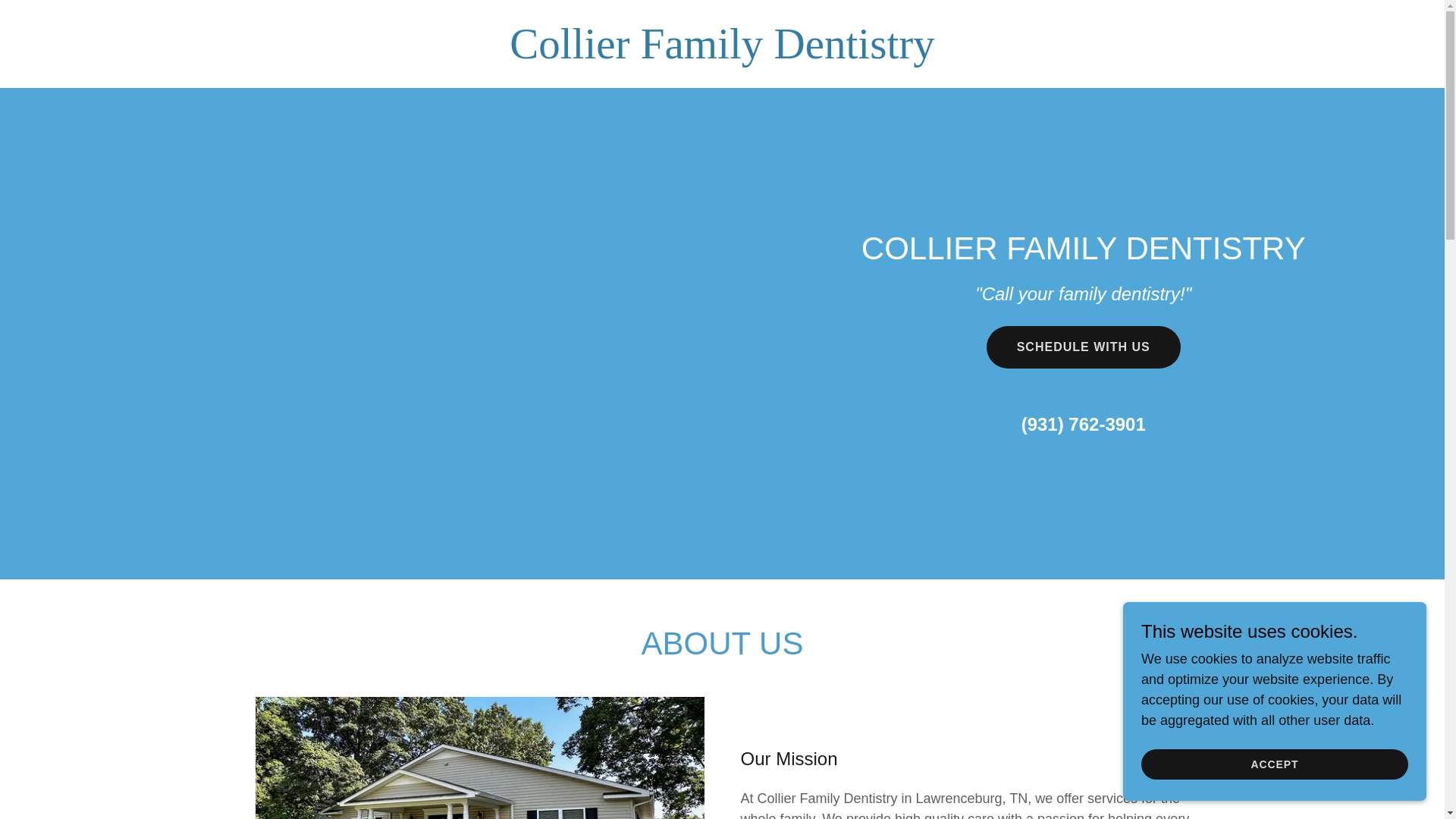 website screenshot of https://collierfamilydentistry.com/