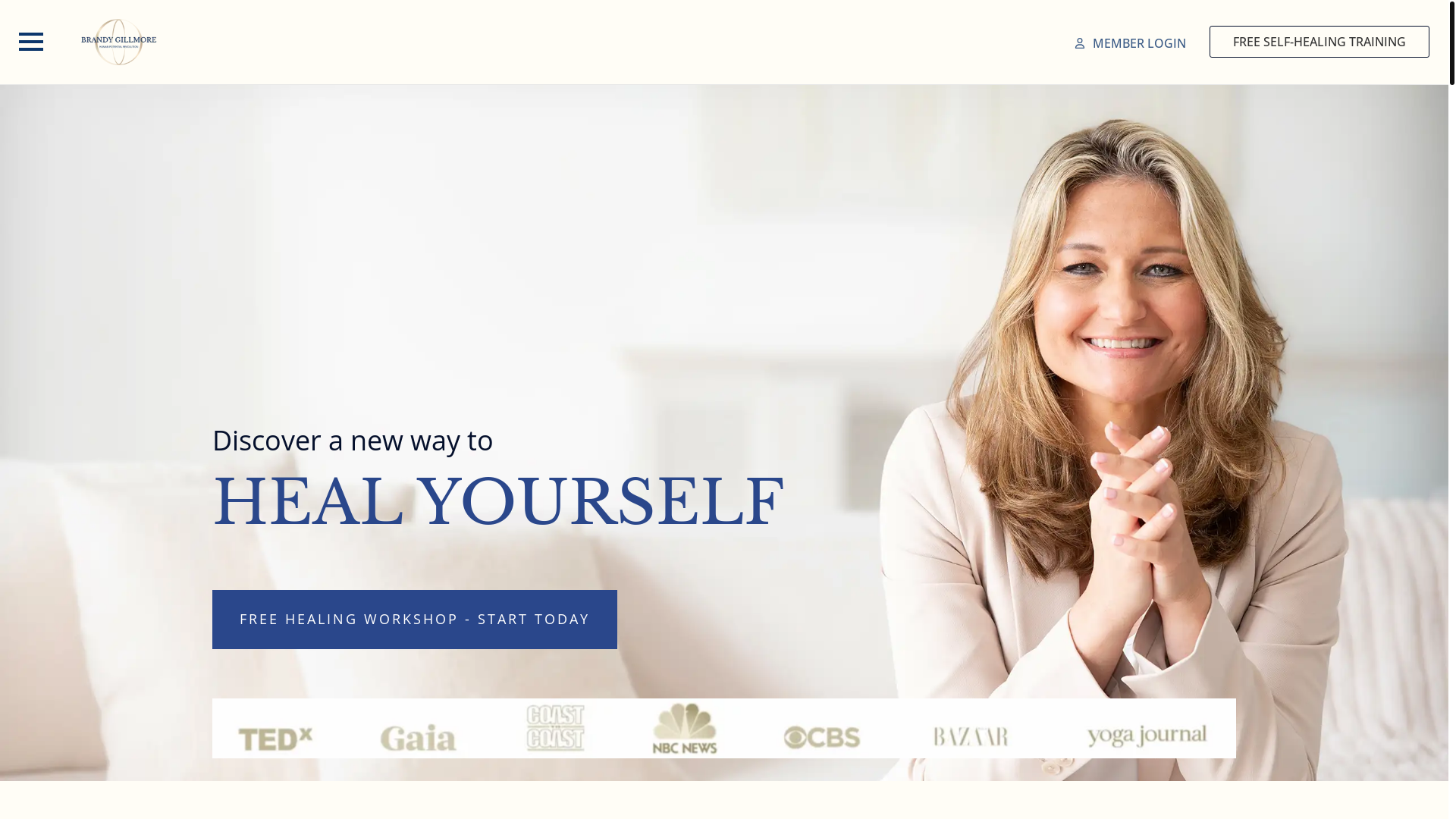 website screenshot of https://brandygillmore.health/