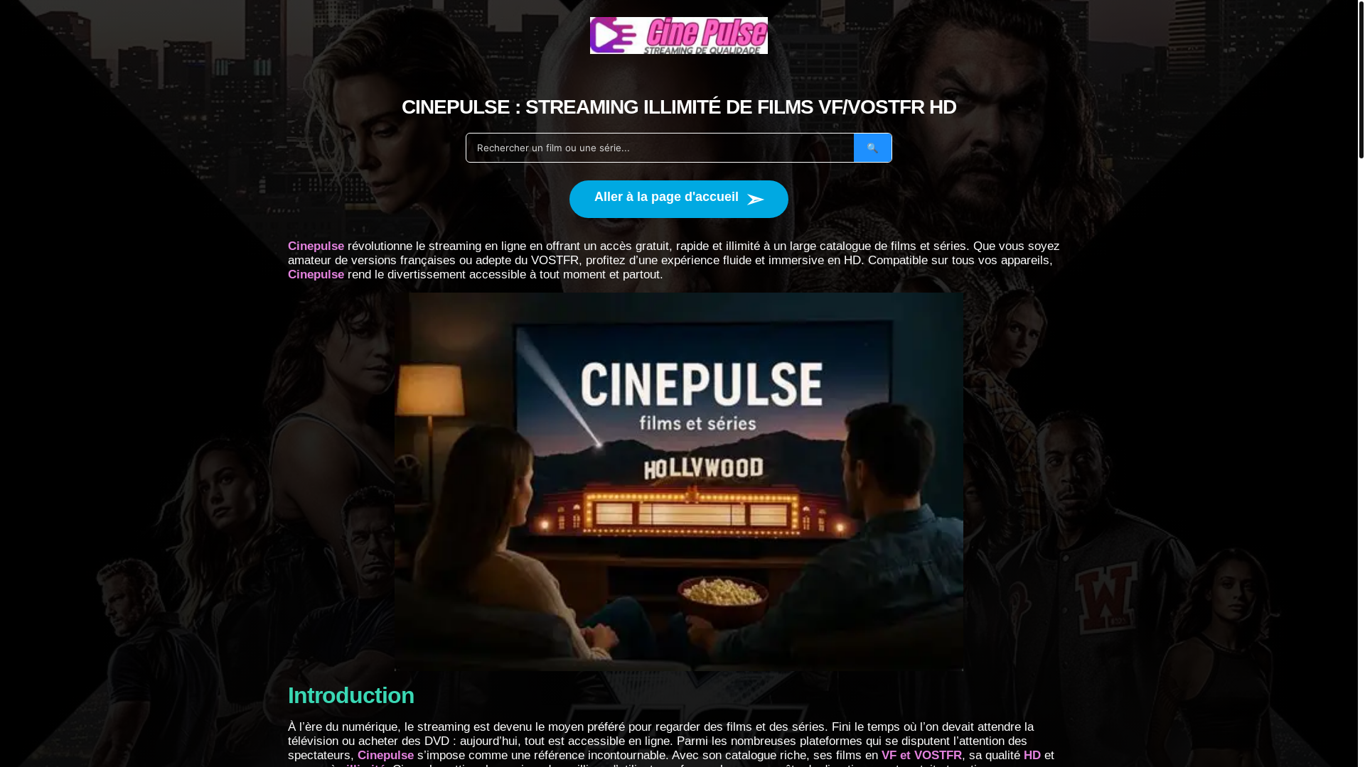 website screenshot of https://cinepulse.life/