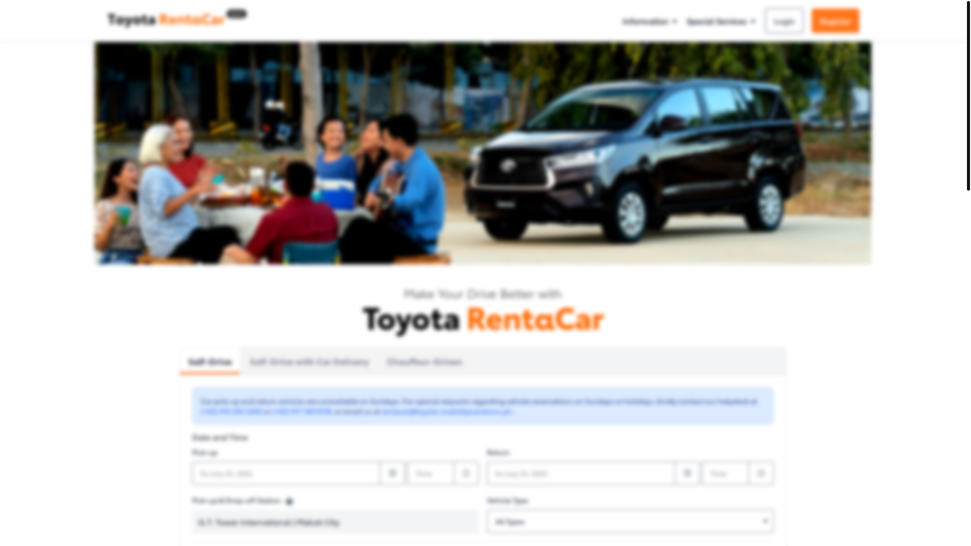 website screenshot of https://toyotacarrental-alpha.pages.dev/