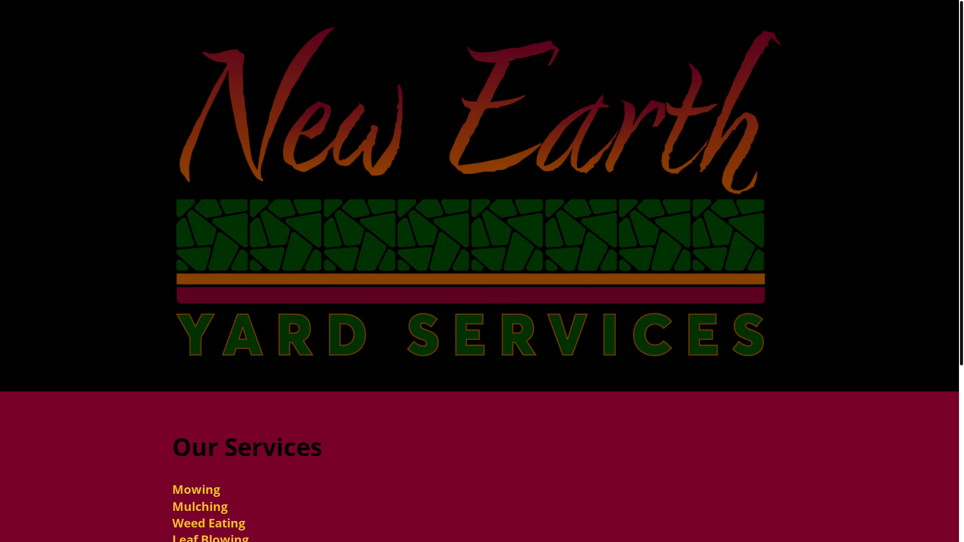 website screenshot of https://newearthyard.com/