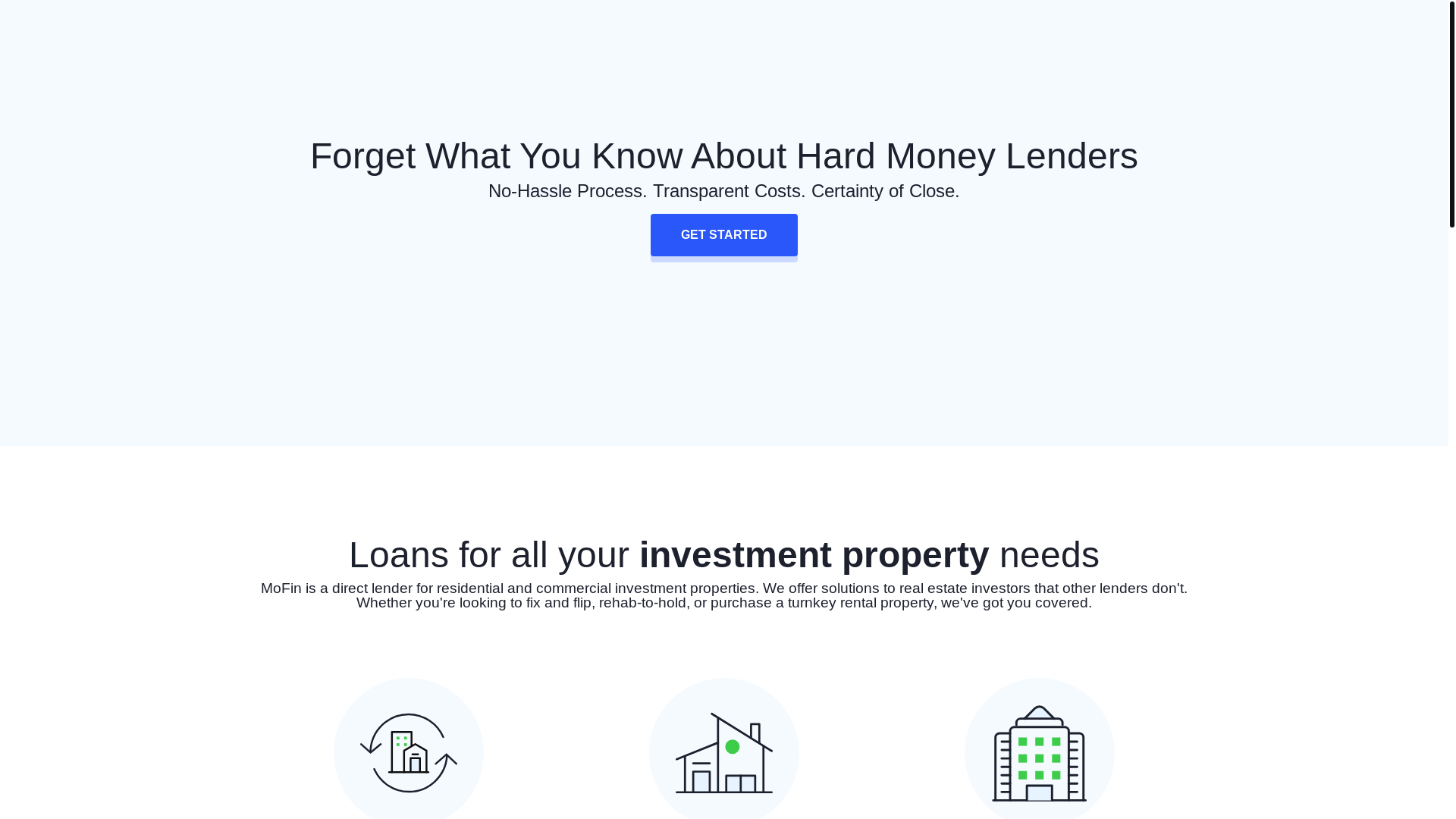 website screenshot of https://mofinloansteam.info/