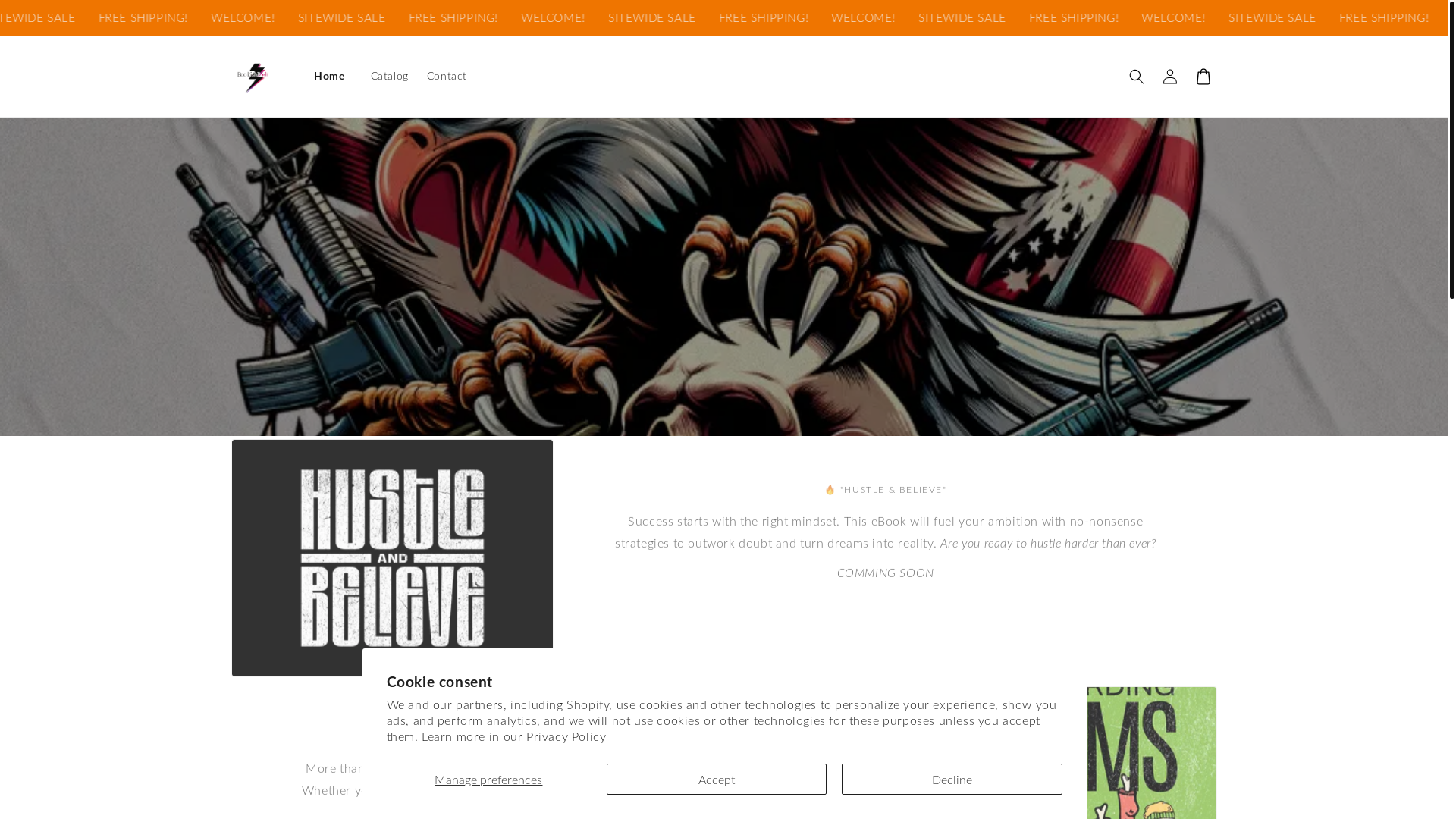 website screenshot of https://bookishbolt.store/