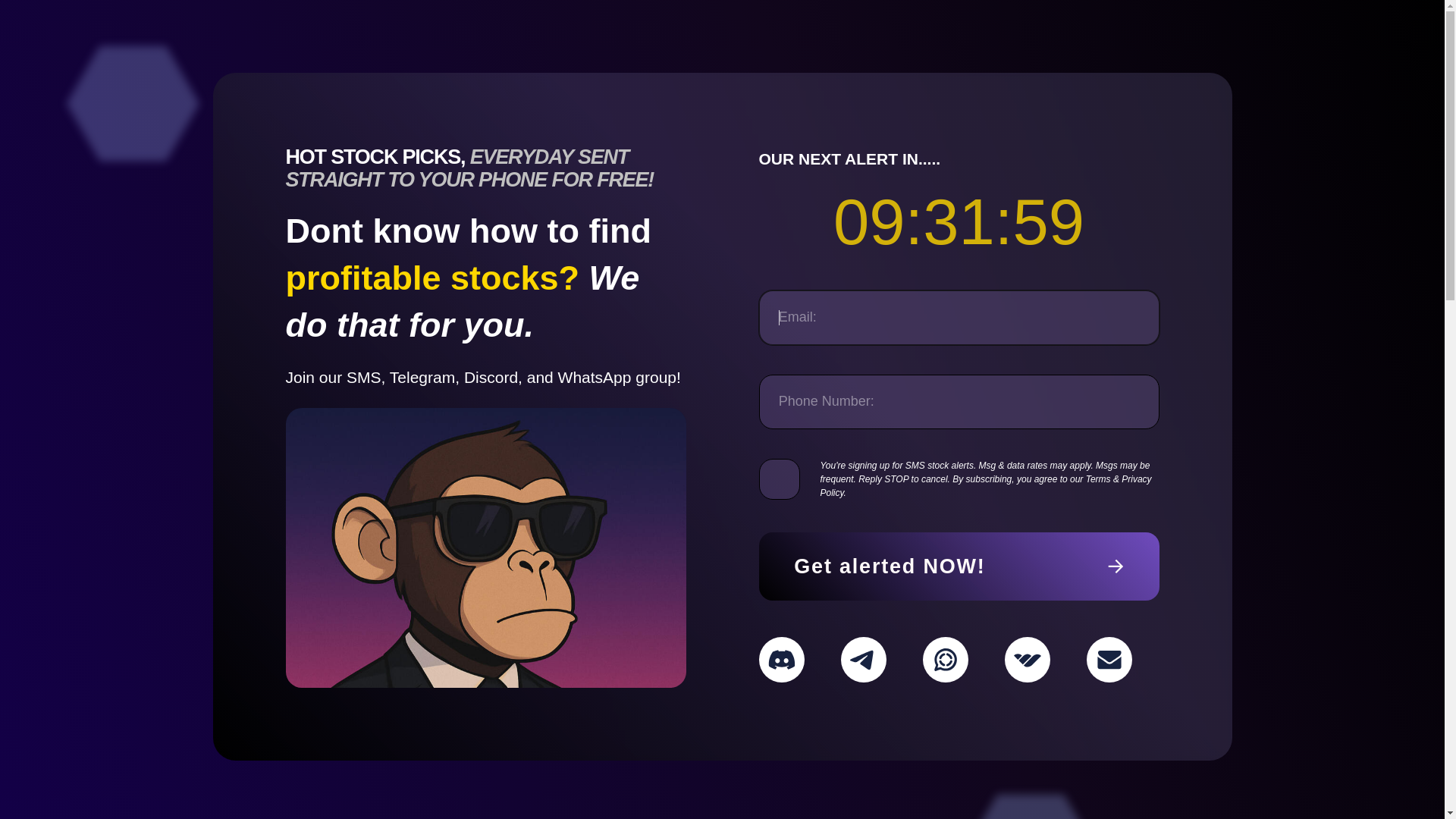 website screenshot of https://tungstenalerts.com/