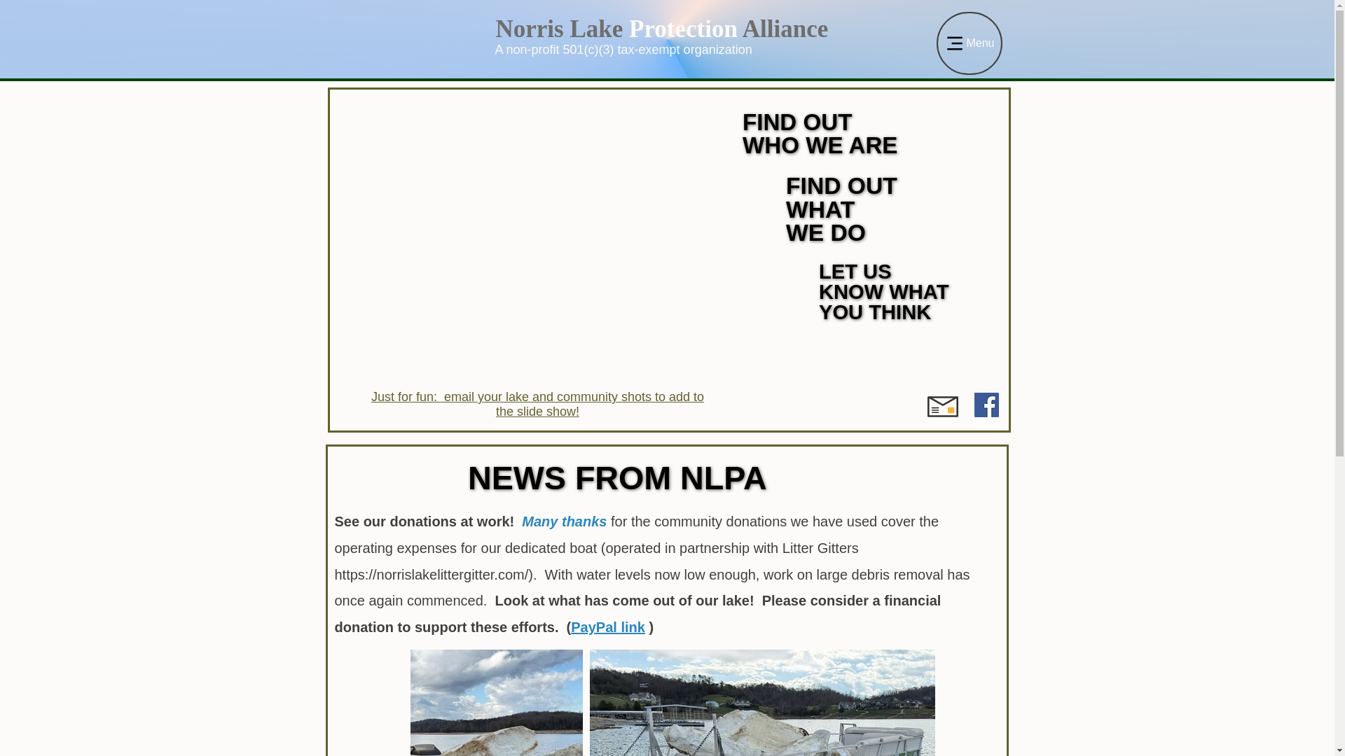 website screenshot of https://keepnorrisblue.com/