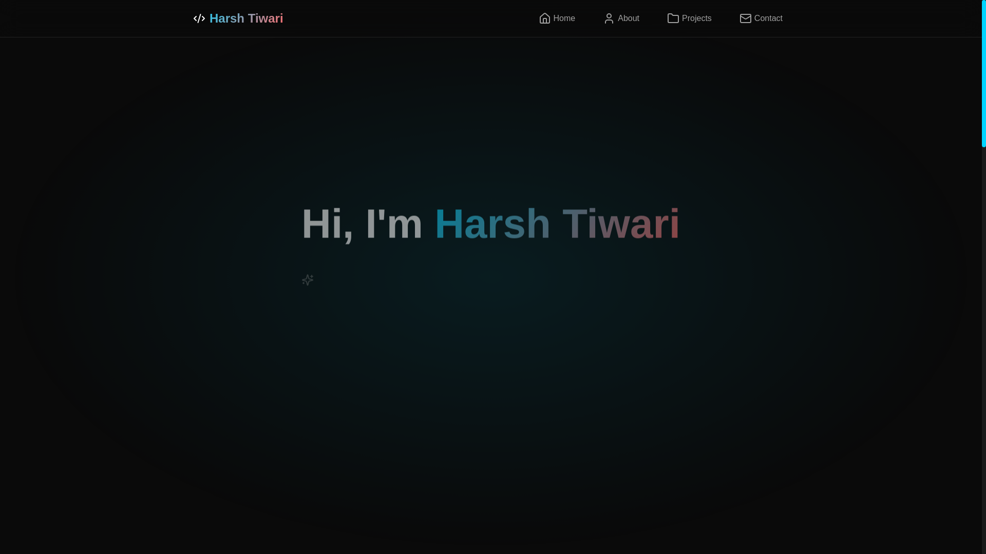 website screenshot of https://devharsh.pages.dev/