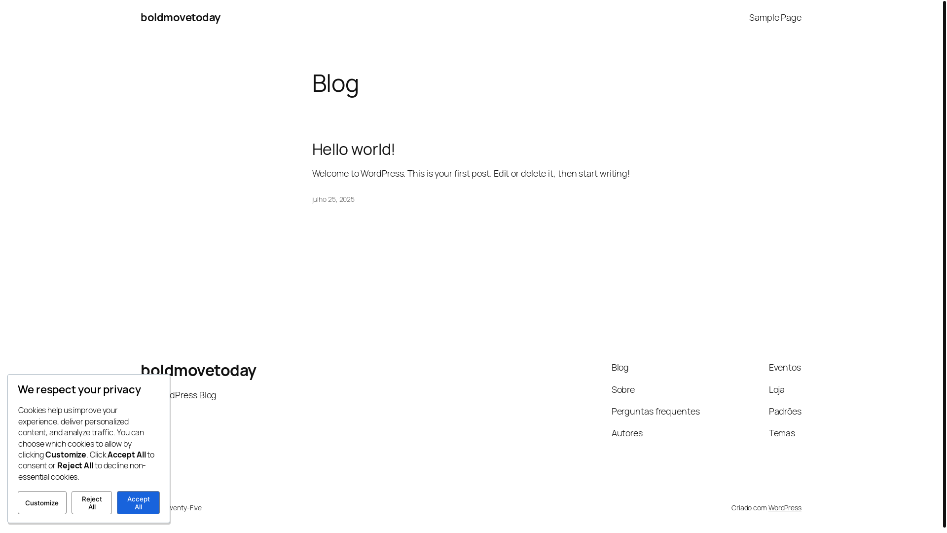 website screenshot of https://boldmovetoday.com/