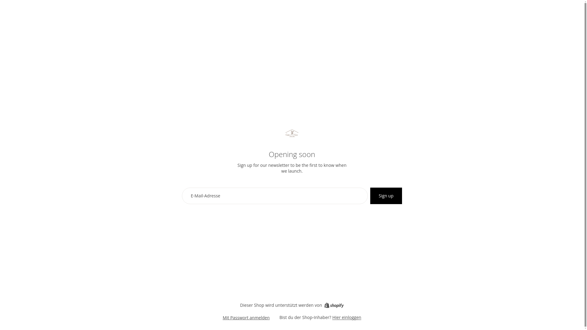 website screenshot of https://casaaluz.com/