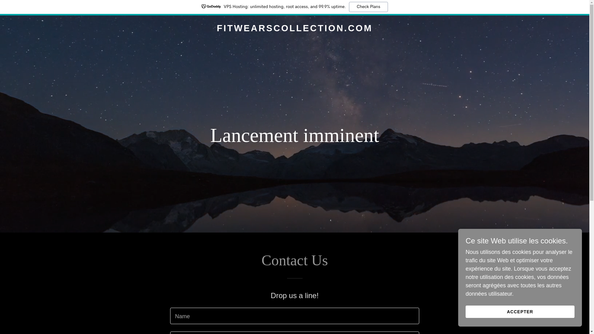 website screenshot of https://fitwearscollection.com/