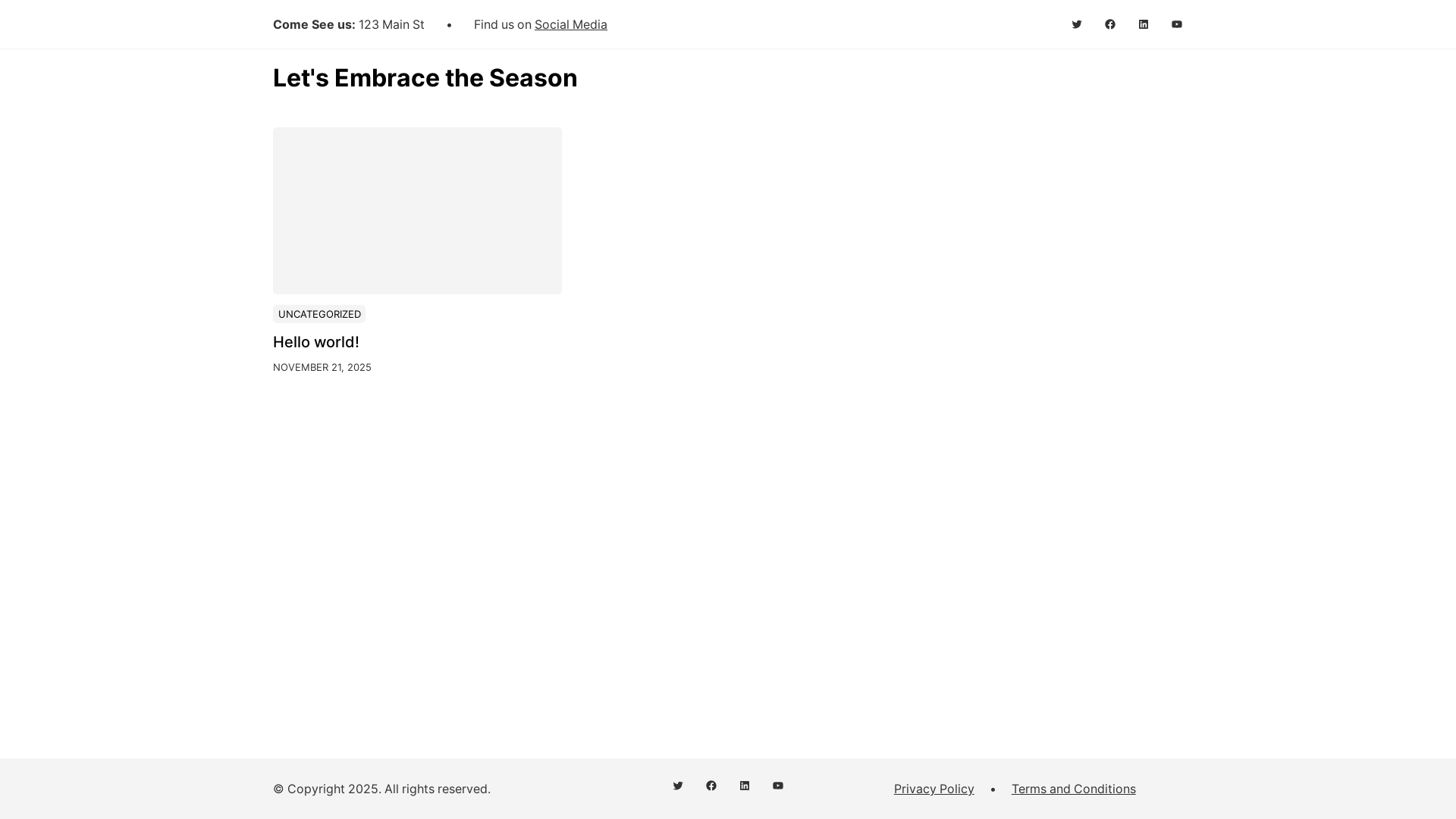 website screenshot of https://letsembracetheseason.com/