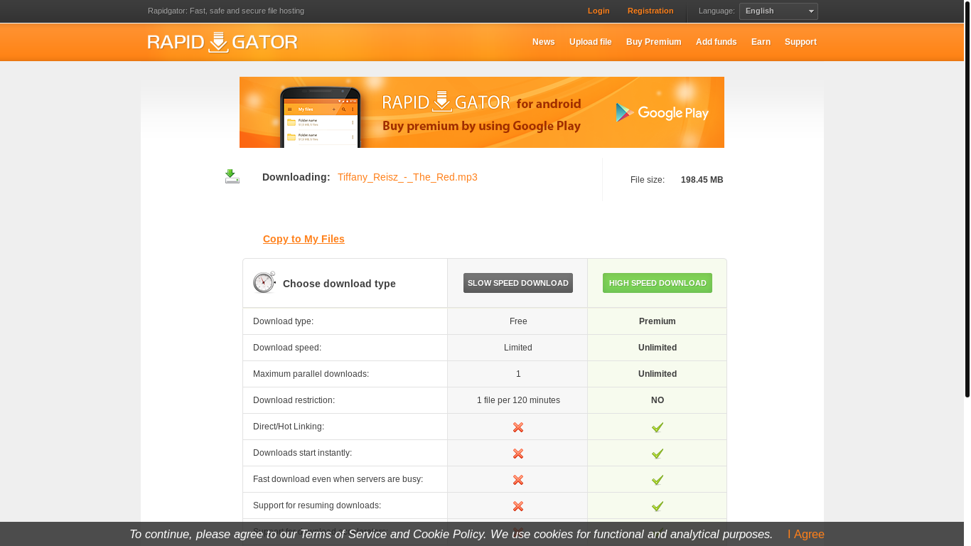 website screenshot of https://rapidgator.net/file/1364f9694a4f6015558b9601959f3843/Tiffany_Reisz_-_The_Red.mp3.html?referer=https://audiobooksbee.com/