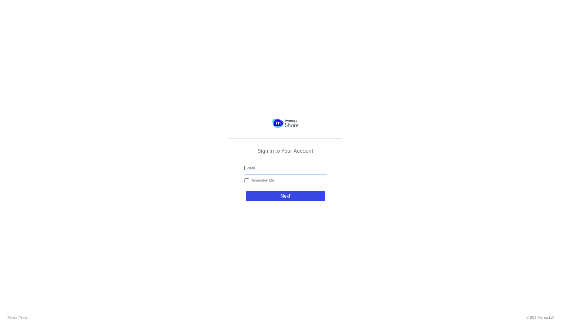 website screenshot of https://www.imanageshare-eu.com/