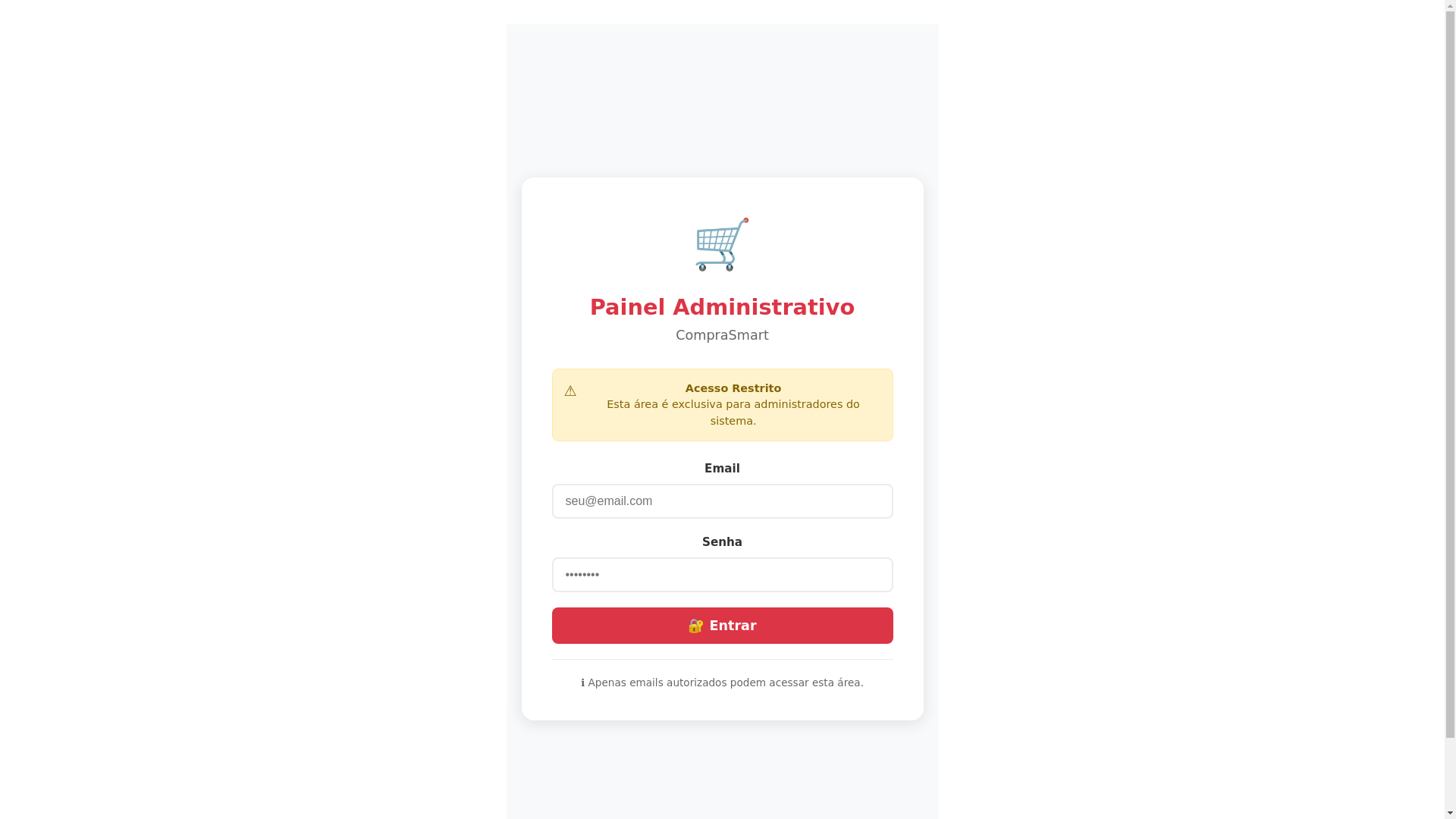 website screenshot of https://comprasmart-admin.pages.dev/