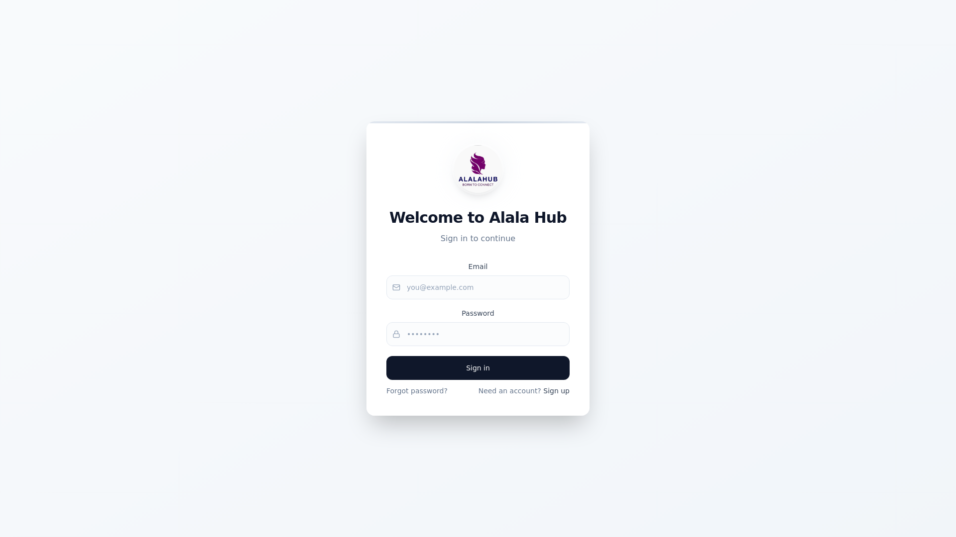 website screenshot of https://alalahub.com/