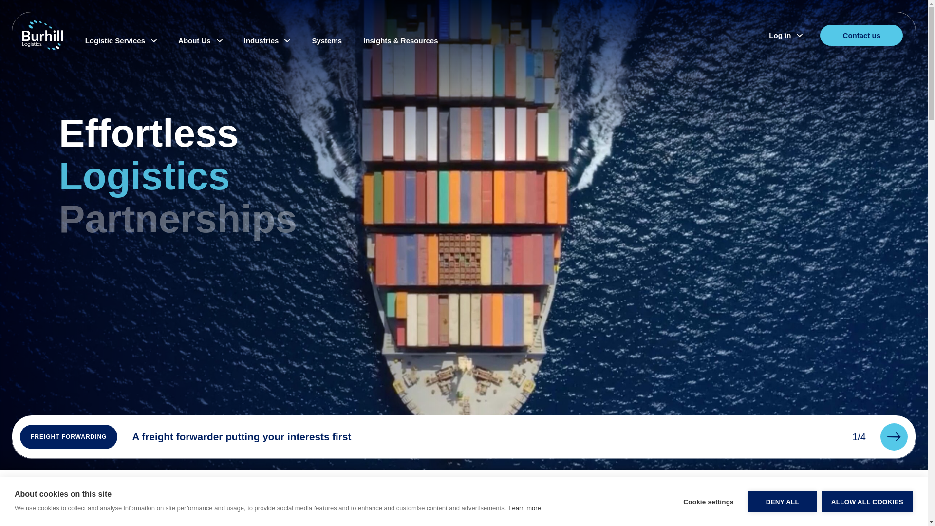 website screenshot of https://burhill-delivers.com/