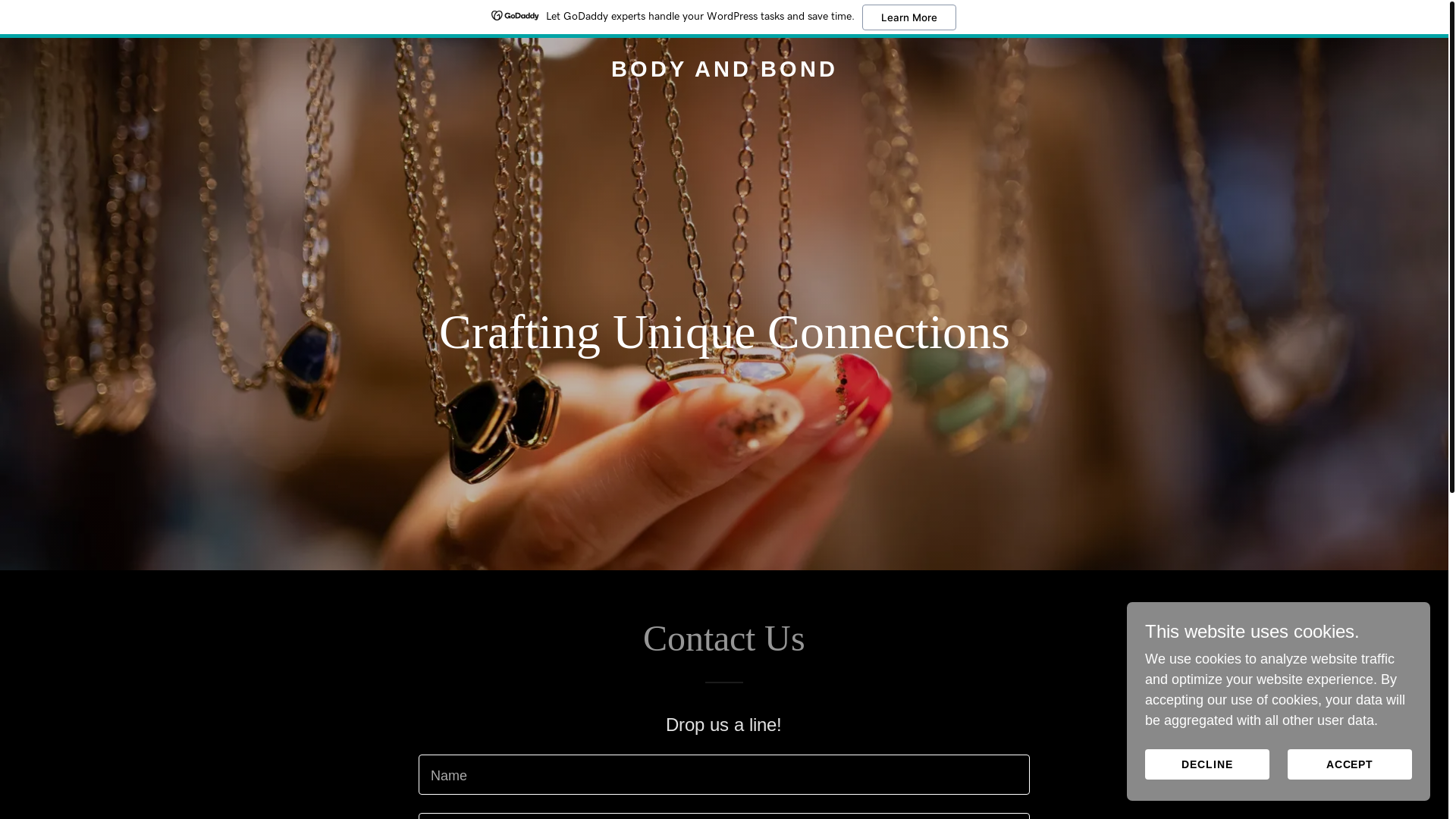 website screenshot of https://bodyandbond.co.uk/
