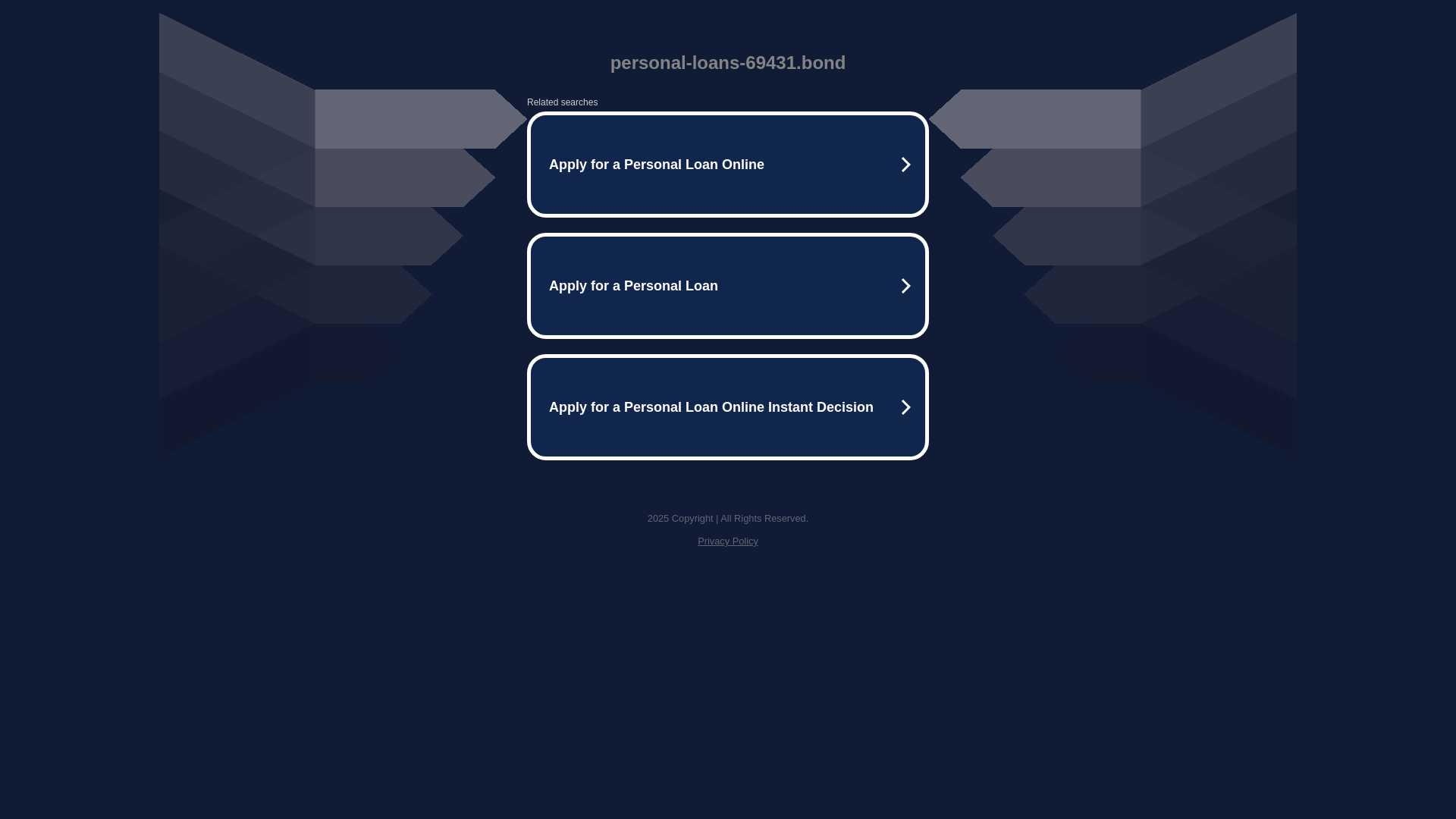 website screenshot of https://personal-loans-69431.bond/