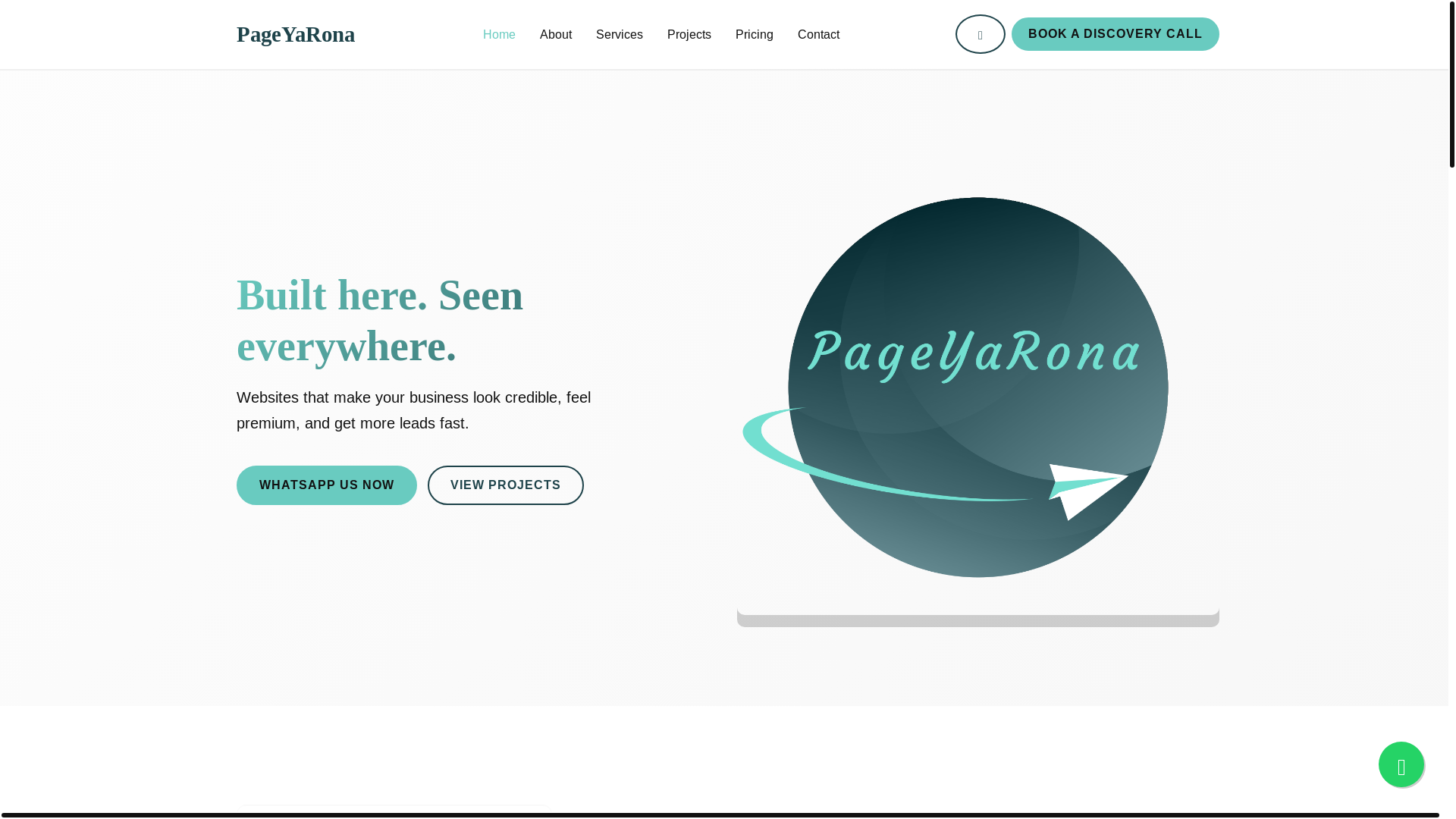 website screenshot of https://pageyarona-website.pages.dev/