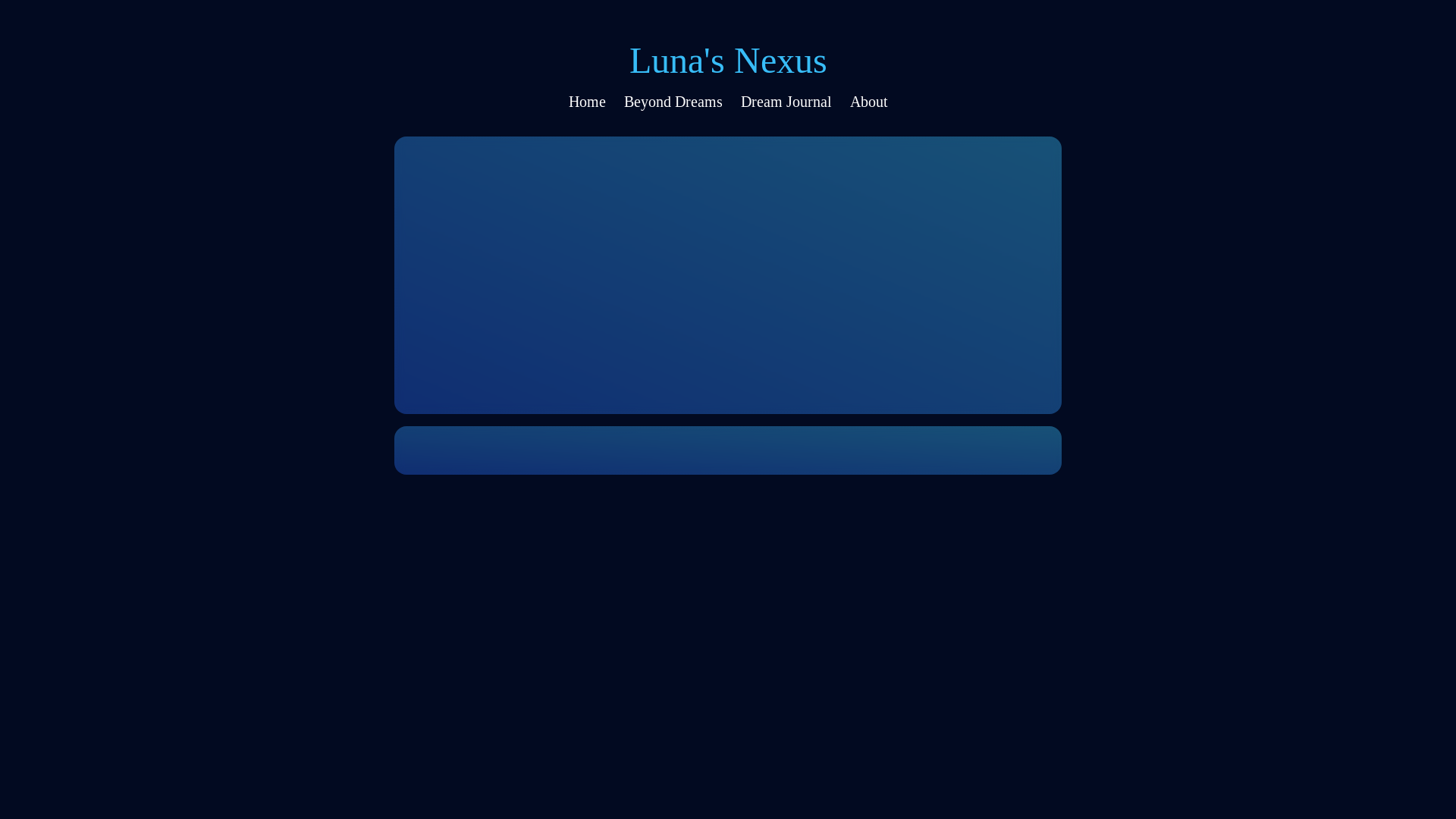 website screenshot of https://lunas-nexus.pages.dev/