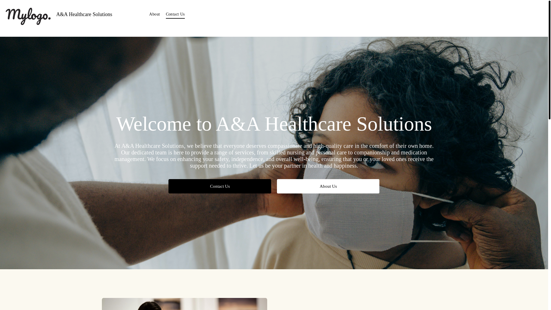 website screenshot of https://aahealthcare-solutions.org/