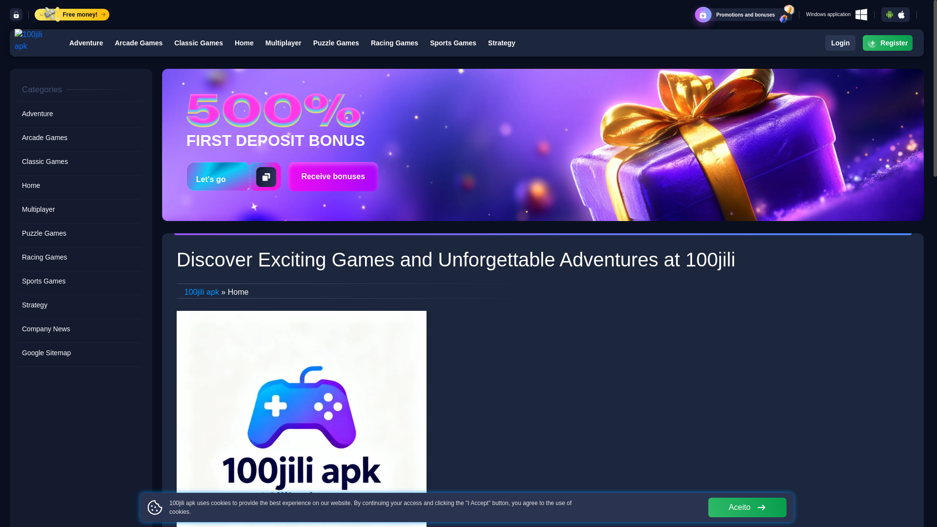 website screenshot of https://100jiliapk.com/