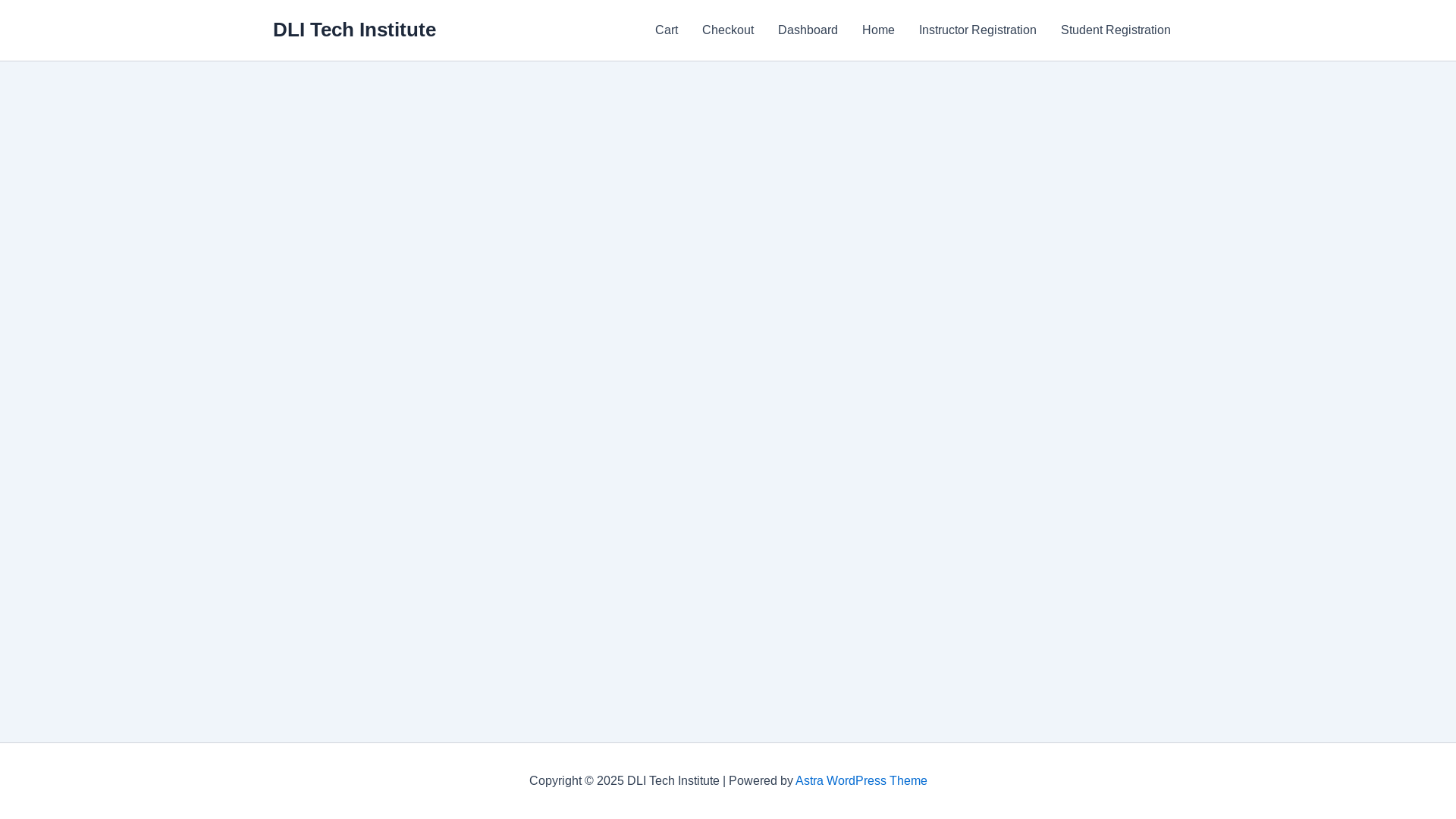 website screenshot of https://dlitechinstitute.com/