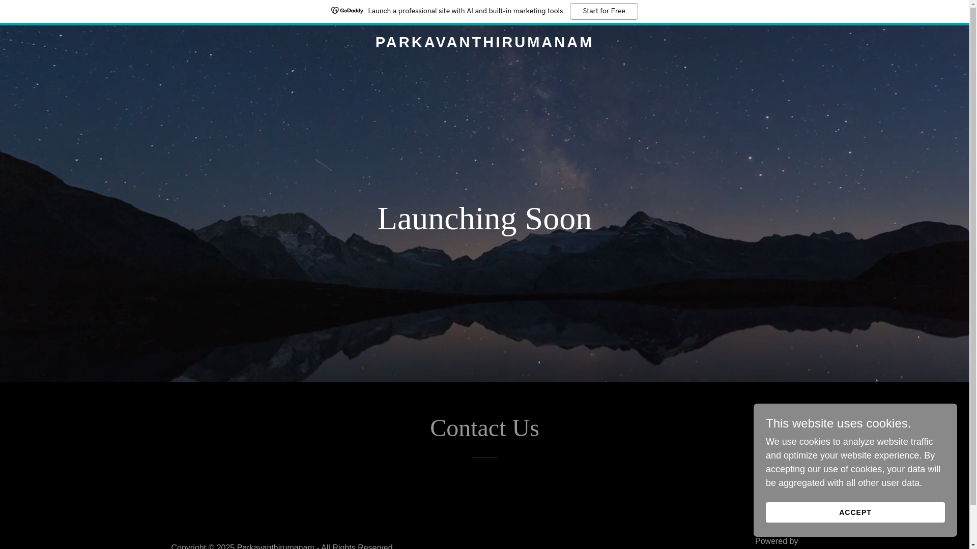 website screenshot of https://parkavanthirumanam.com/