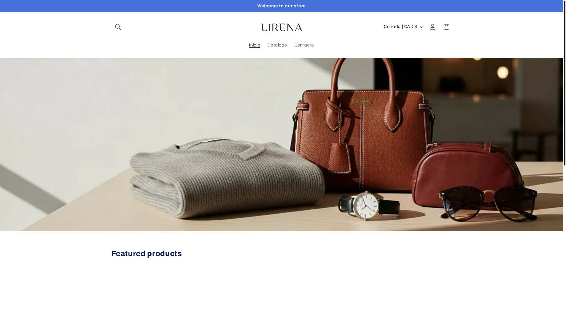 website screenshot of https://lirena.store/
