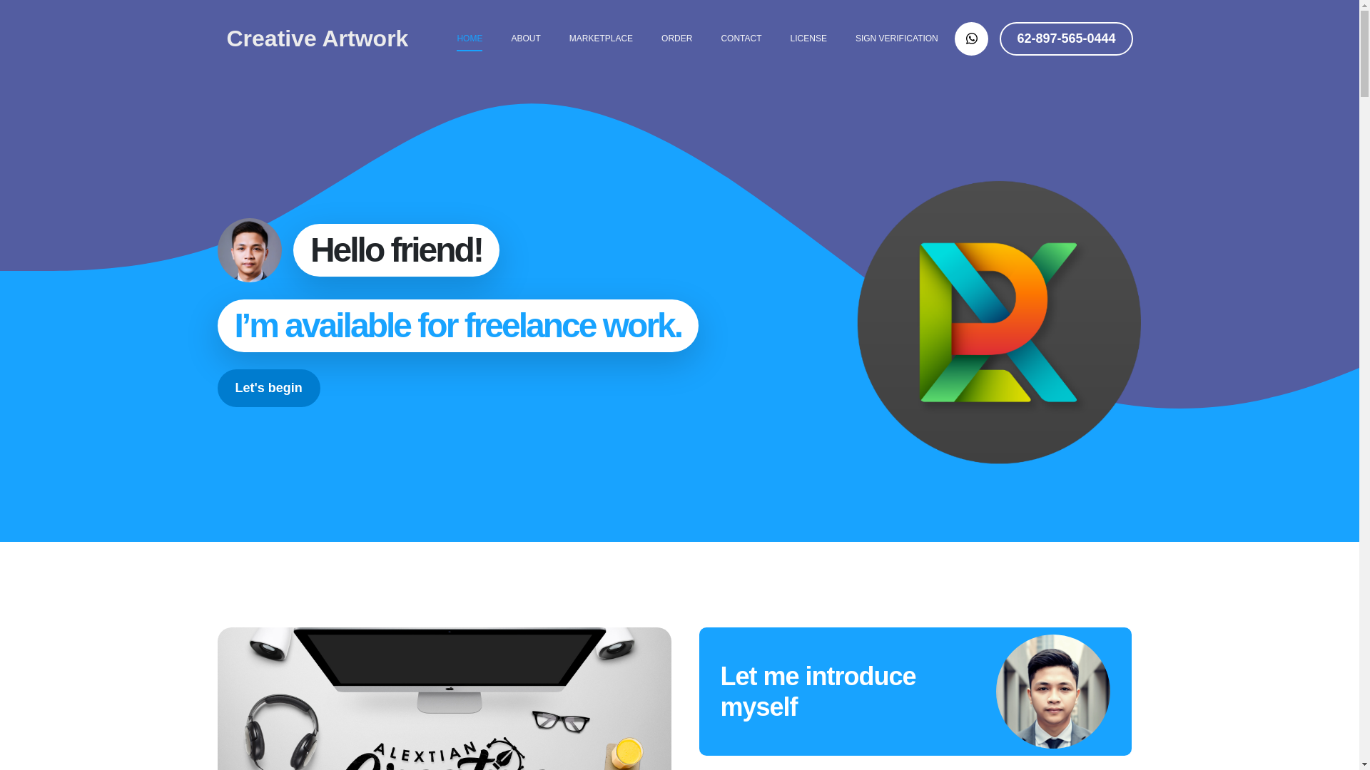 website screenshot of https://alextiancreative.pages.dev/
