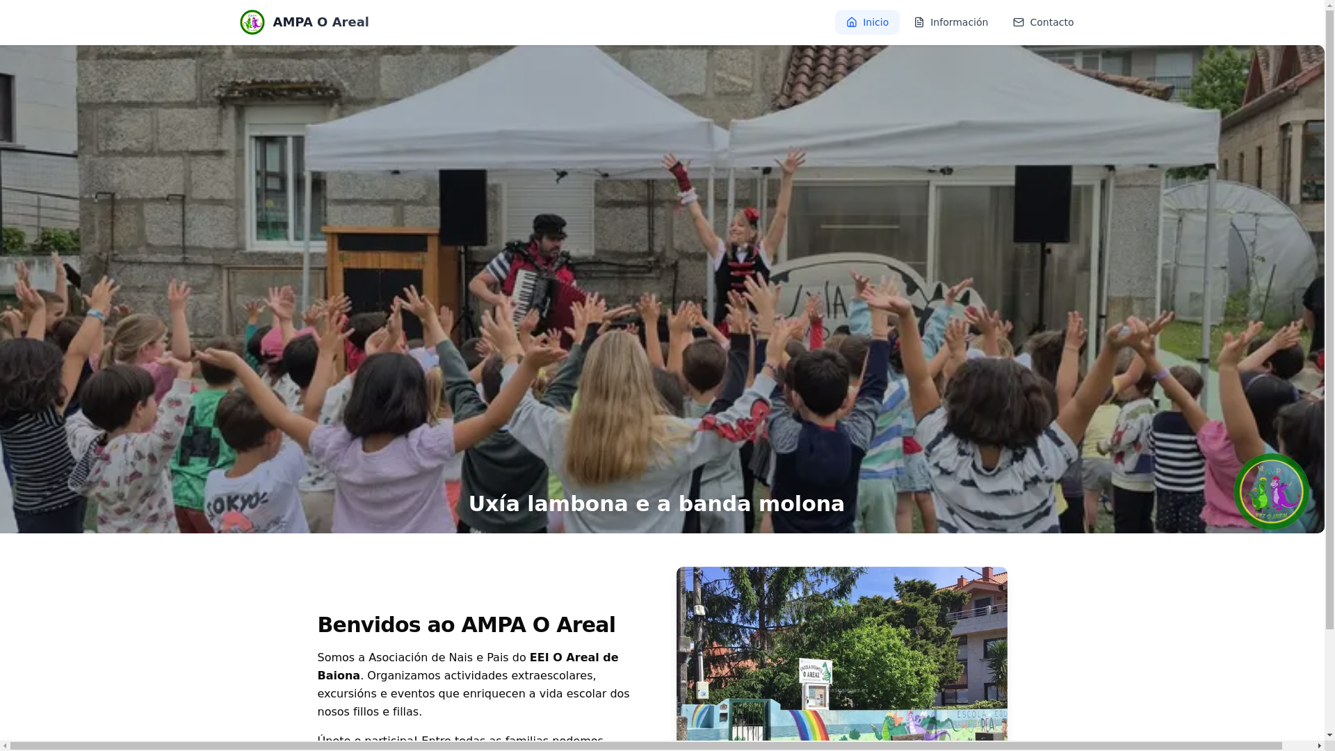 website screenshot of https://ampaoareal.es/