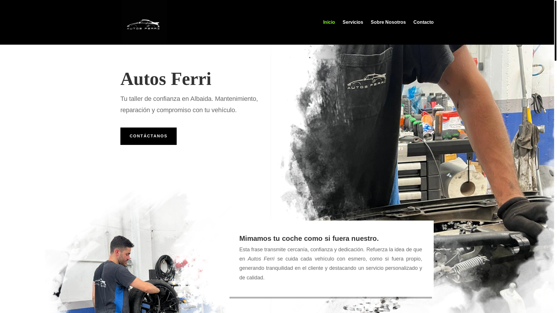 website screenshot of https://autosferri.es/