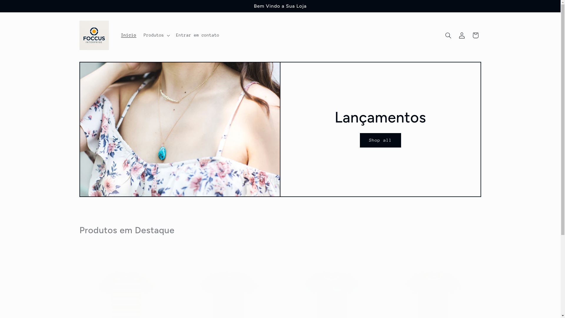 website screenshot of https://foccusinterprise.com.br/
