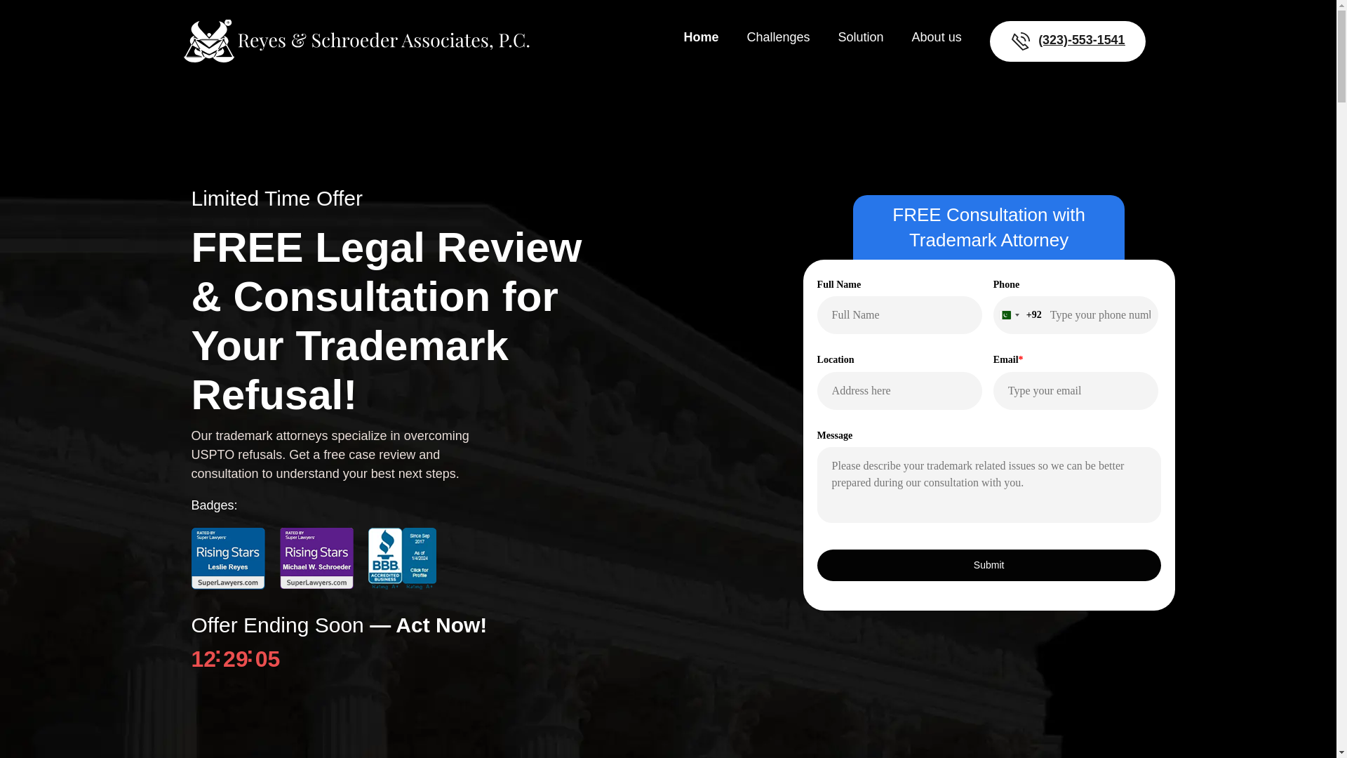 website screenshot of https://usptolegaladvisor.com/