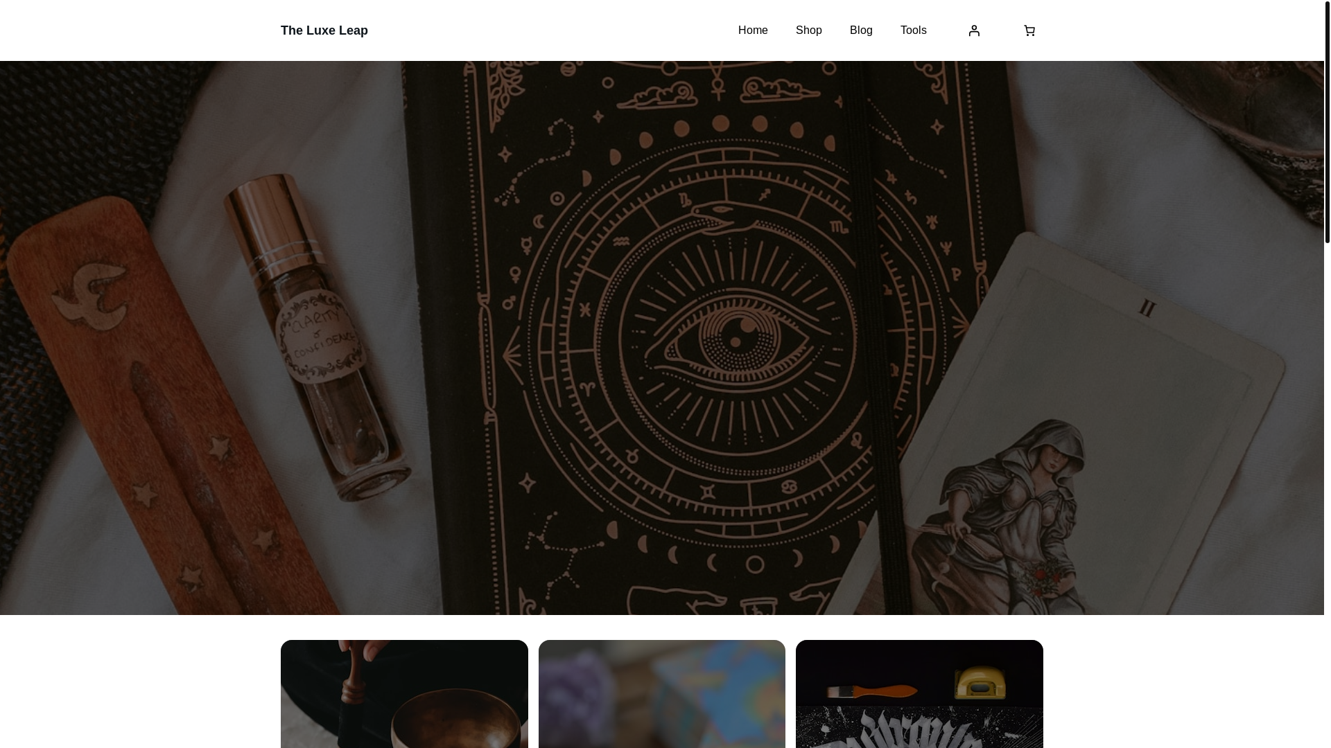 website screenshot of https://theluxeleap.com/