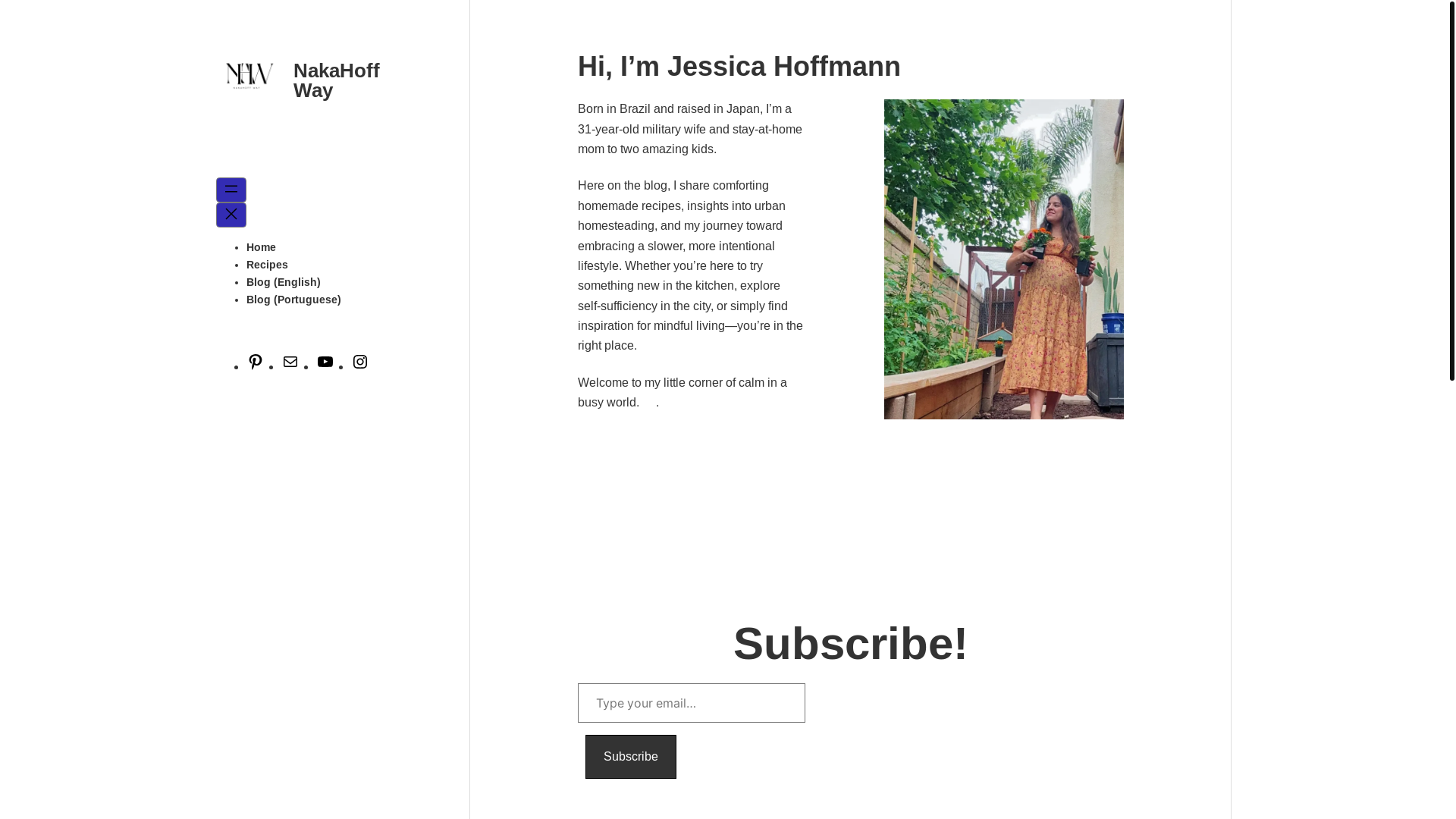 website screenshot of https://nakahoffway.com/