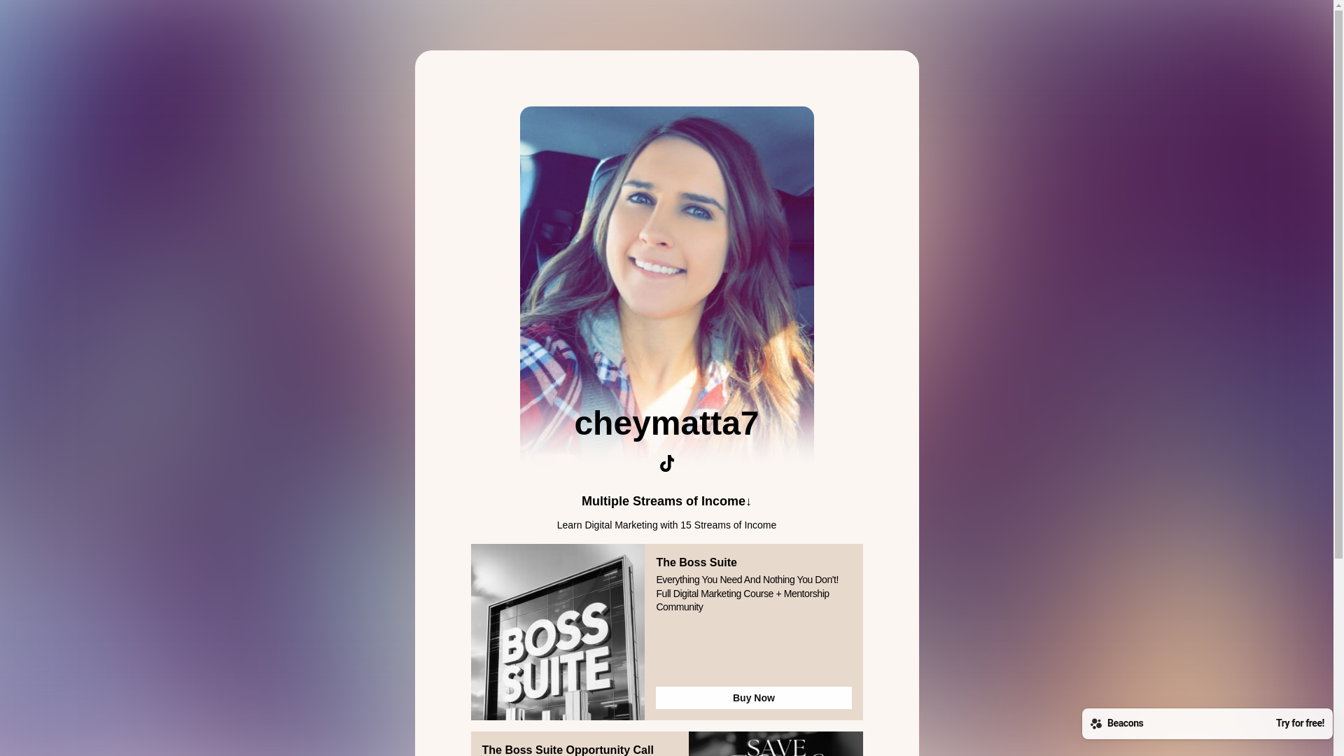 website screenshot of https://cheymatta7.com/