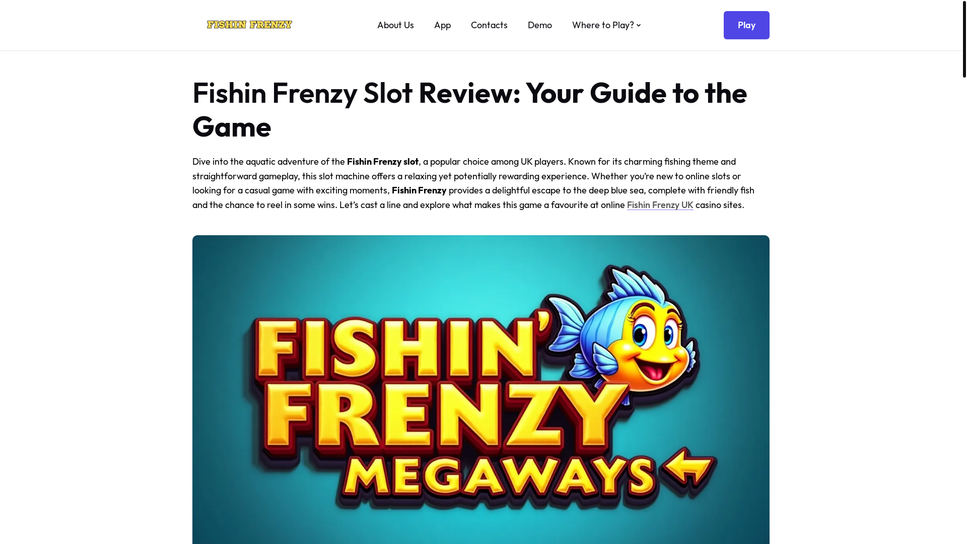 website screenshot of https://fishinfrenzyslot-org-uk.pages.dev/