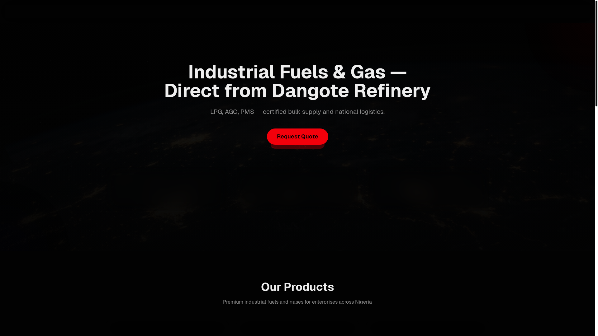 website screenshot of https://filterlandoilandgas.com.ng/