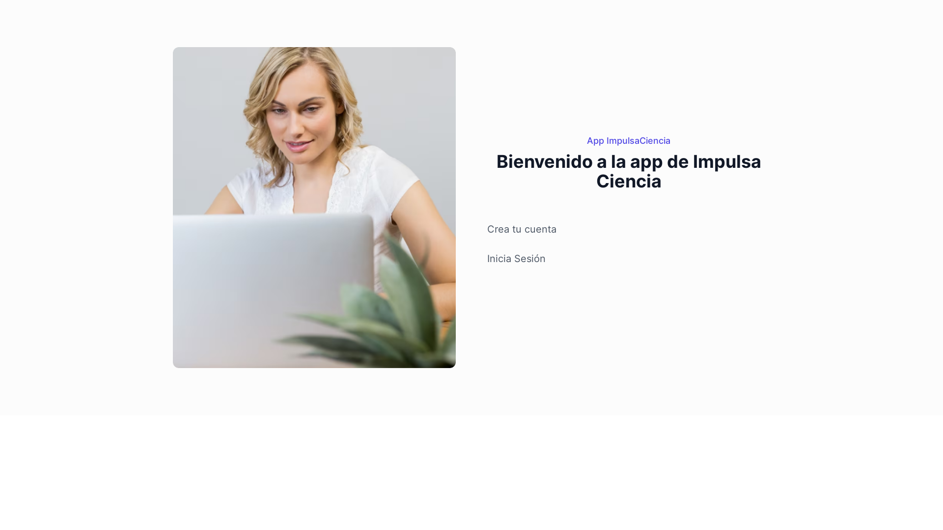 website screenshot of https://impulsaciencia.app/